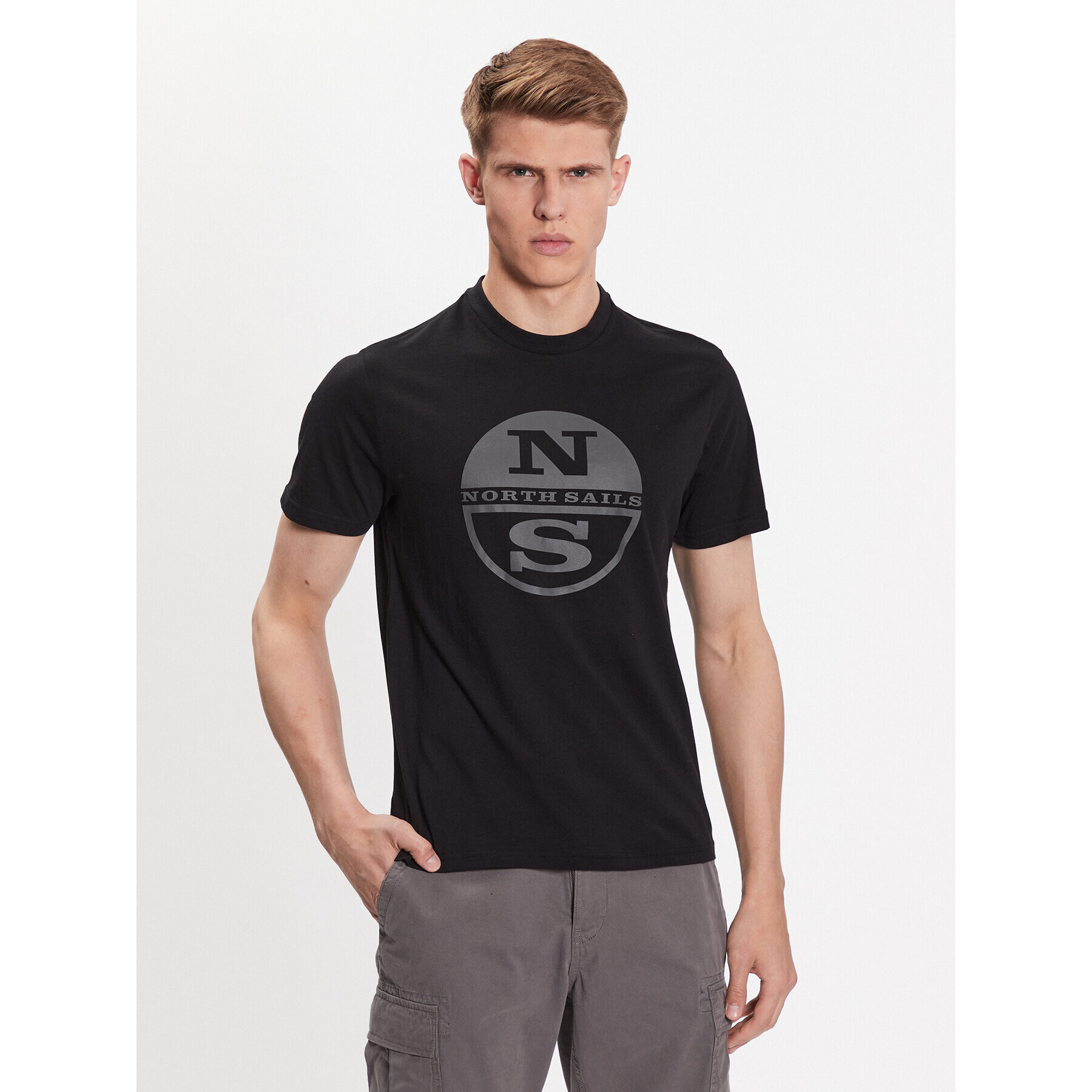 North Sails T-Shirt 692837 Černá Regular Fit - Pepit.cz