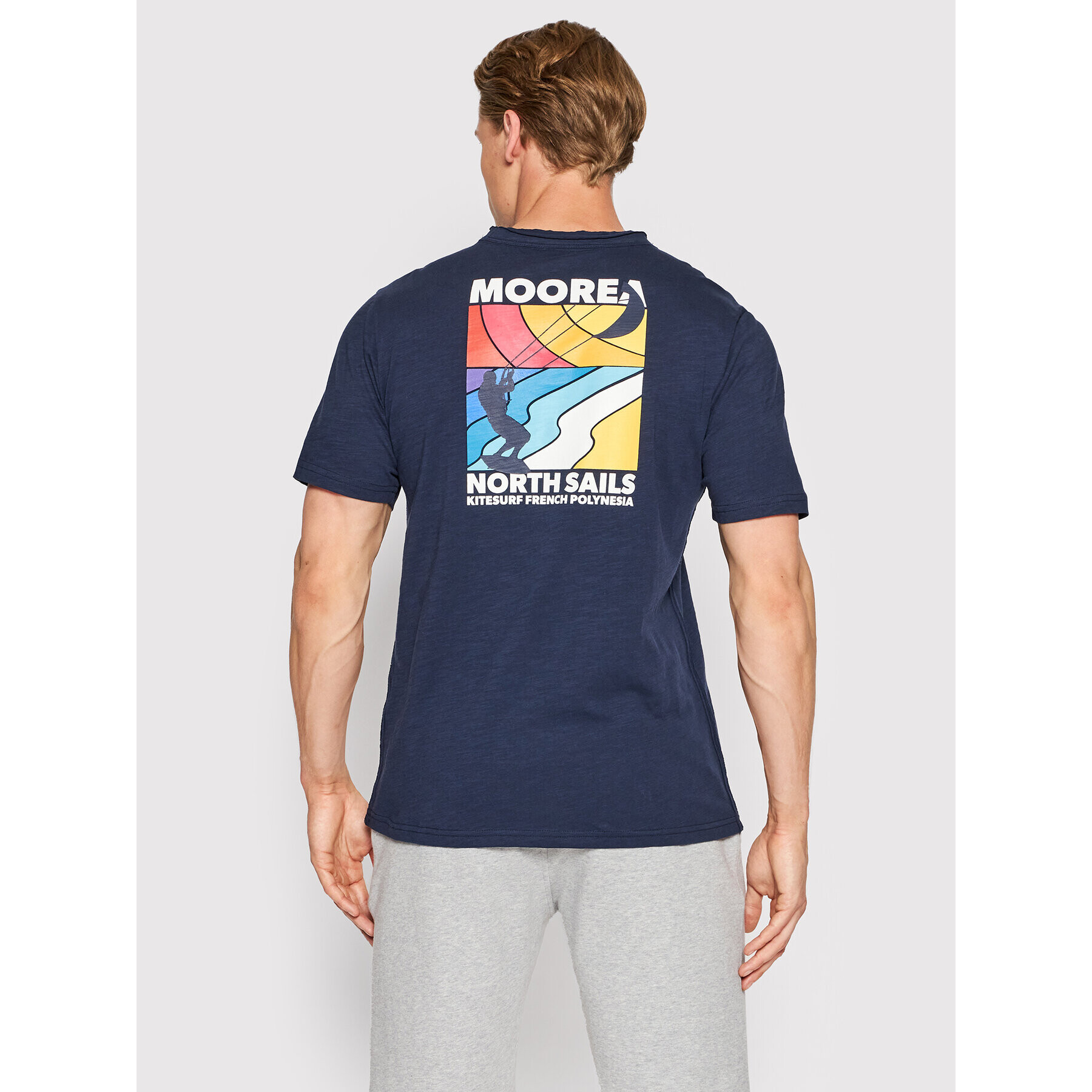 North Sails T-Shirt Graphic 692796 Tmavomodrá Regular Fit - Pepit.cz