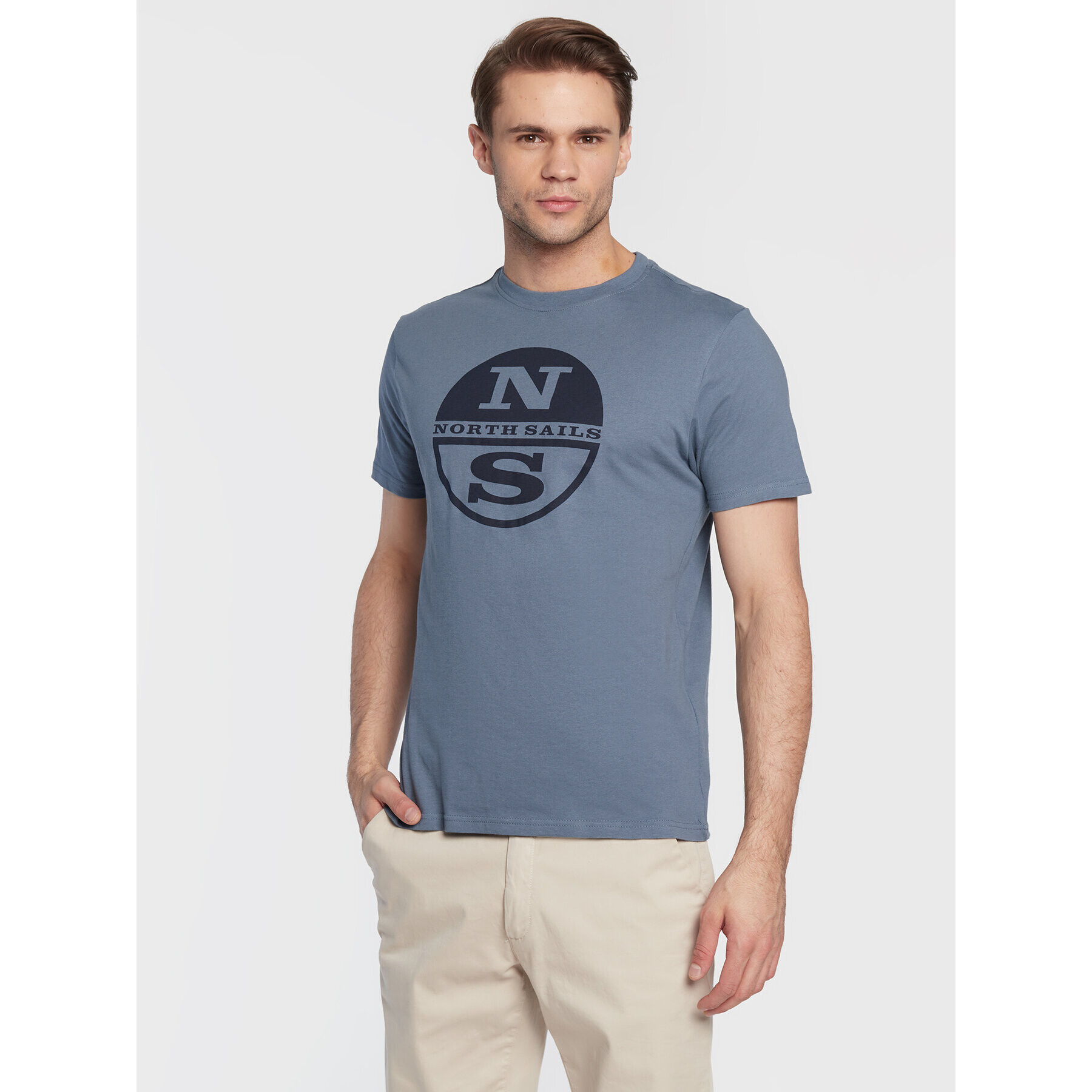 North Sails T-Shirt Graphic 692815 Modrá Regular Fit - Pepit.cz