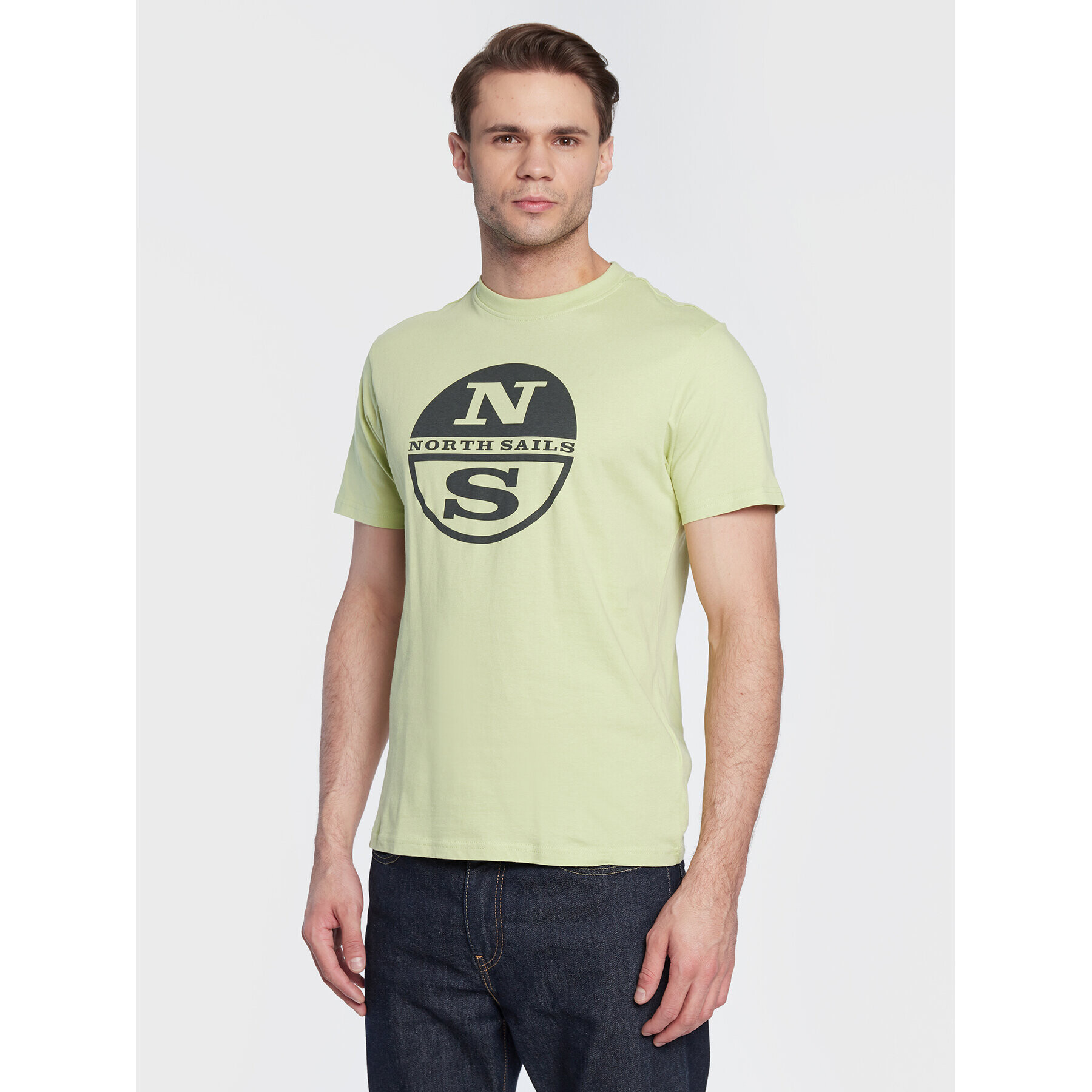 North Sails T-Shirt Graphic 692815 Zelená Regular Fit - Pepit.cz