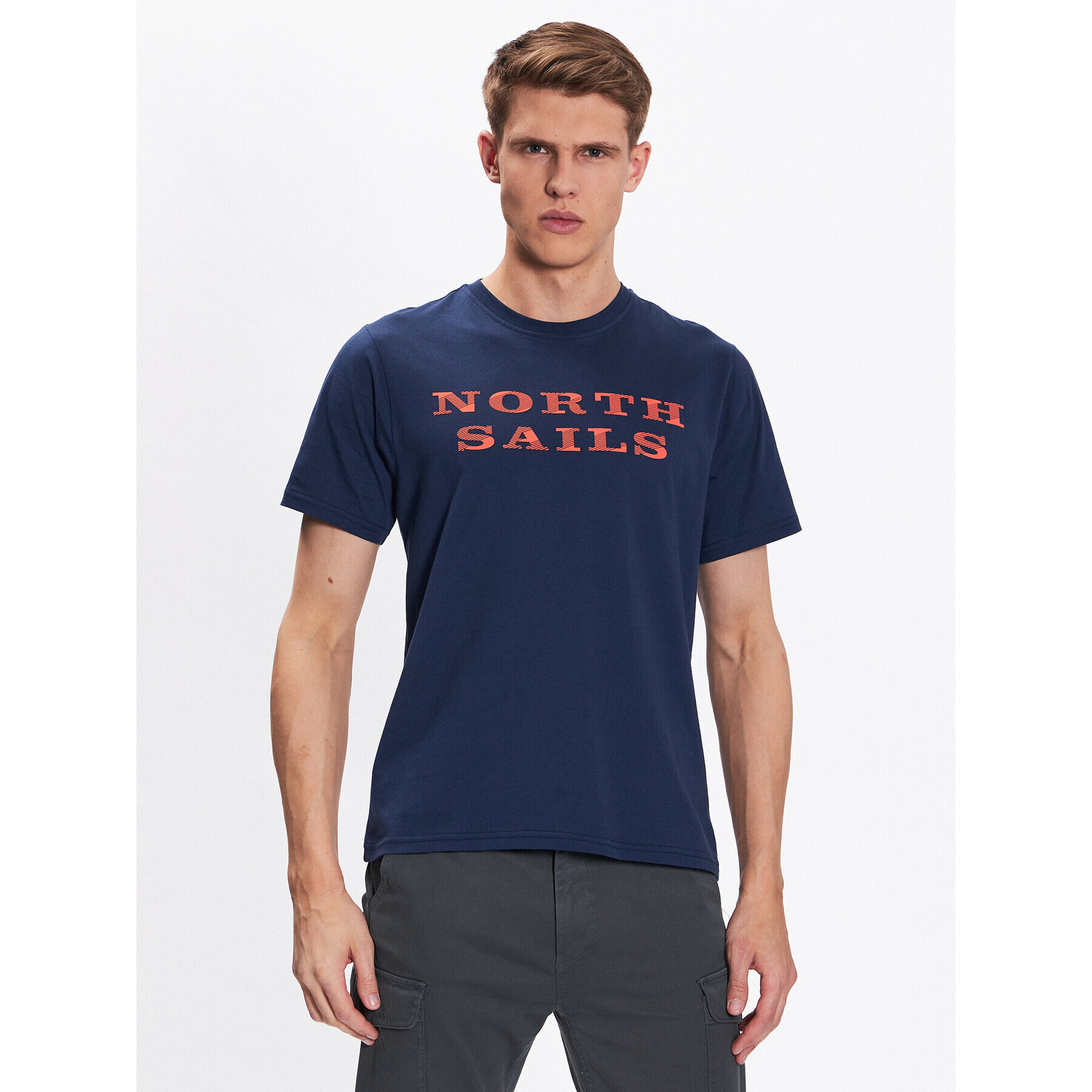 North Sails T-Shirt Graphic 692838 Tmavomodrá Regular Fit - Pepit.cz