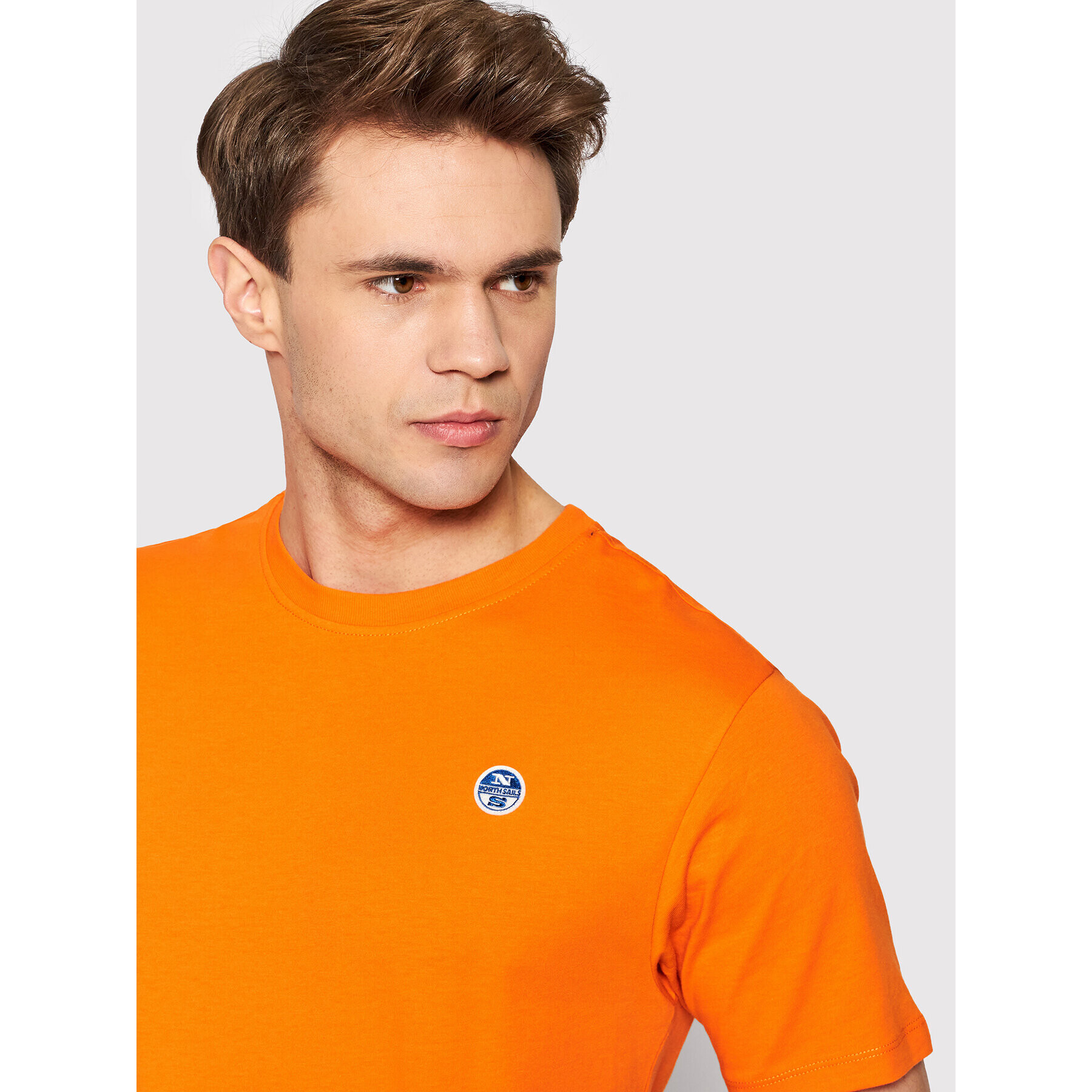 North Sails T-Shirt Logo 692791 Oranžová Regular Fit - Pepit.cz