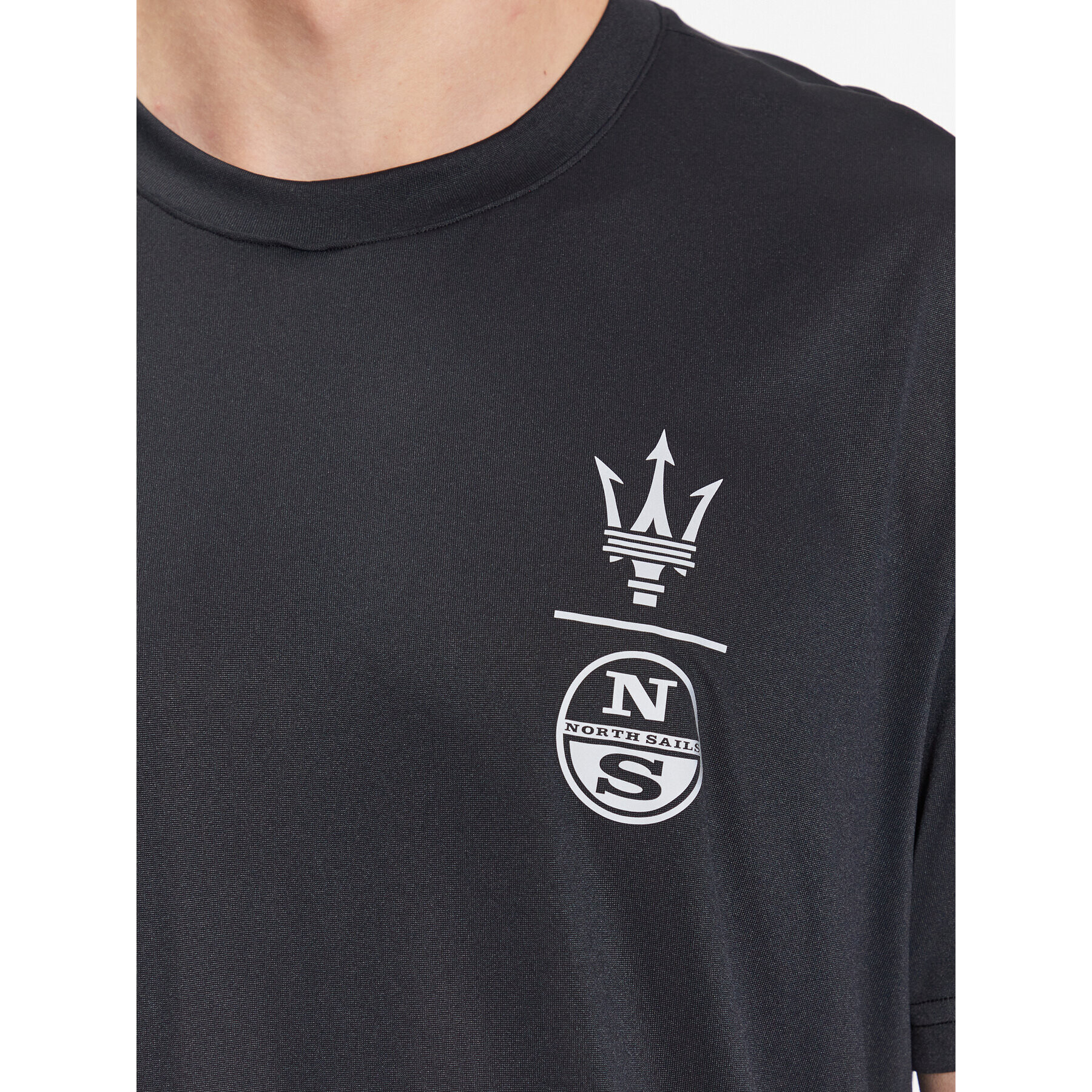 North Sails T-Shirt MASERATI Graphic 453012 Černá Regular Fit - Pepit.cz