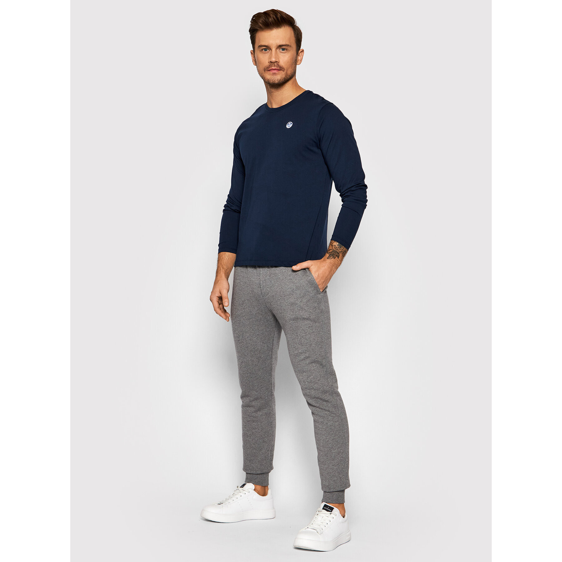 North Sails Teplákové kalhoty Jogging Bottoms 672905 Šedá Regular Fit - Pepit.cz