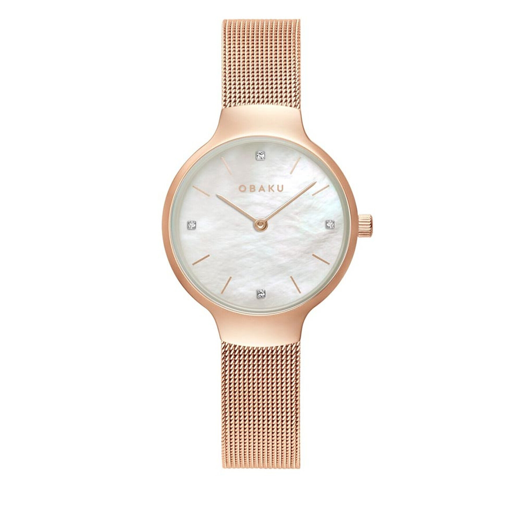 Obaku Hodinky V241LXVWMV Růžová - Pepit.cz