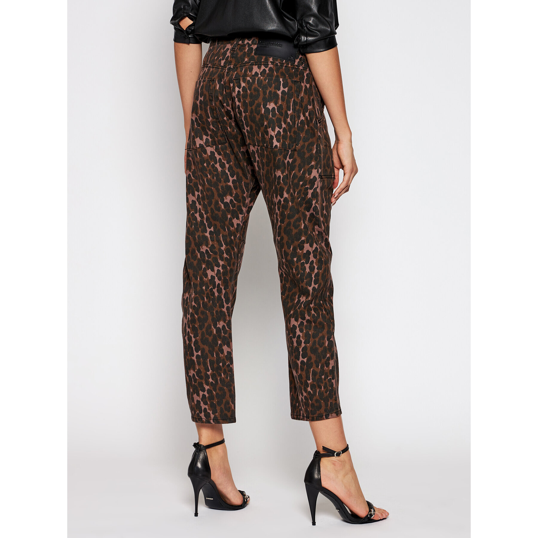 One Teaspoon Jeansy boyfirend Leopard Sinner 23486 Hnědá Relaxed Fit - Pepit.cz