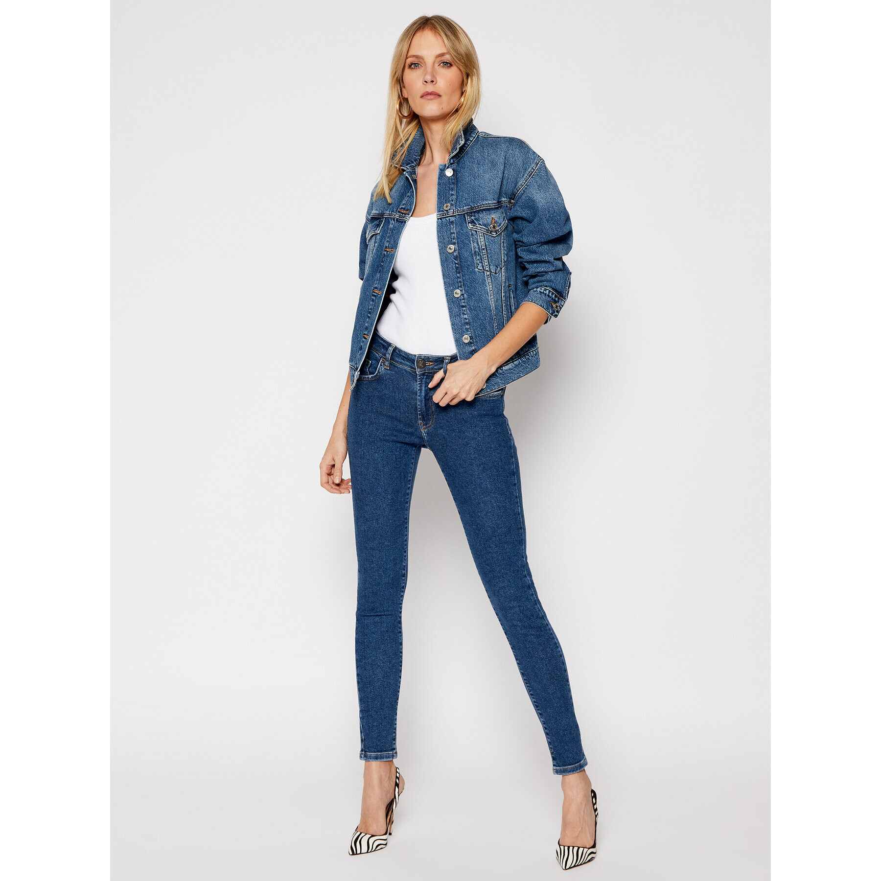 One Teaspoon Jeansy Freebirds 11 Hw 23667 Tmavomodrá Skinny Fit - Pepit.cz