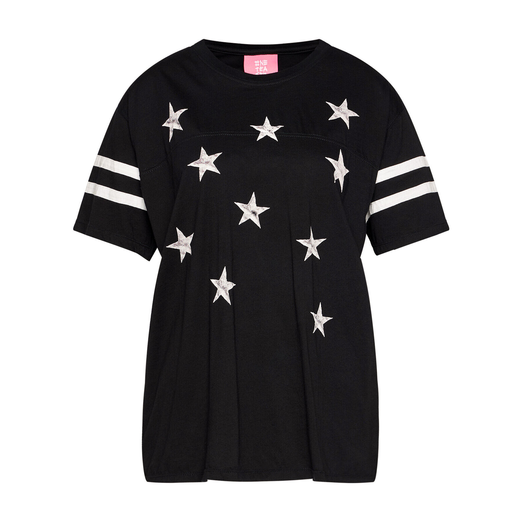 One Teaspoon T-Shirt Stars Bf Sports Tee 23900 Černá Regular Fit - Pepit.cz