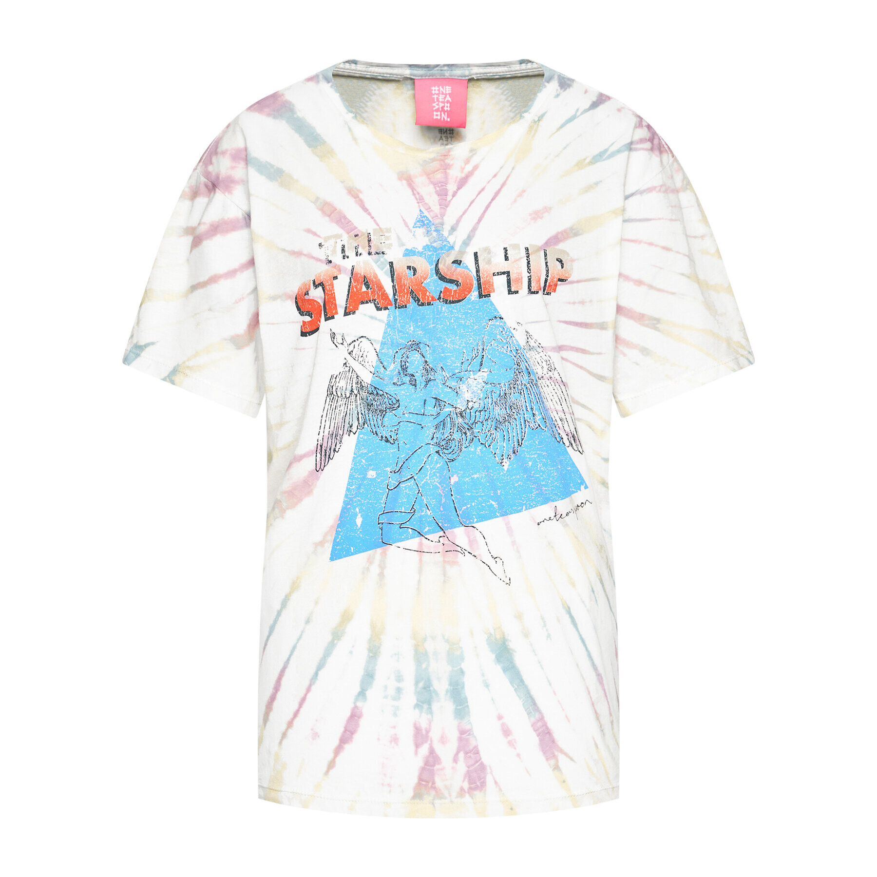 One Teaspoon T-Shirt Starship Tye Dye Boyfriend Tee 23901 Barevná Boyfriend Fit - Pepit.cz