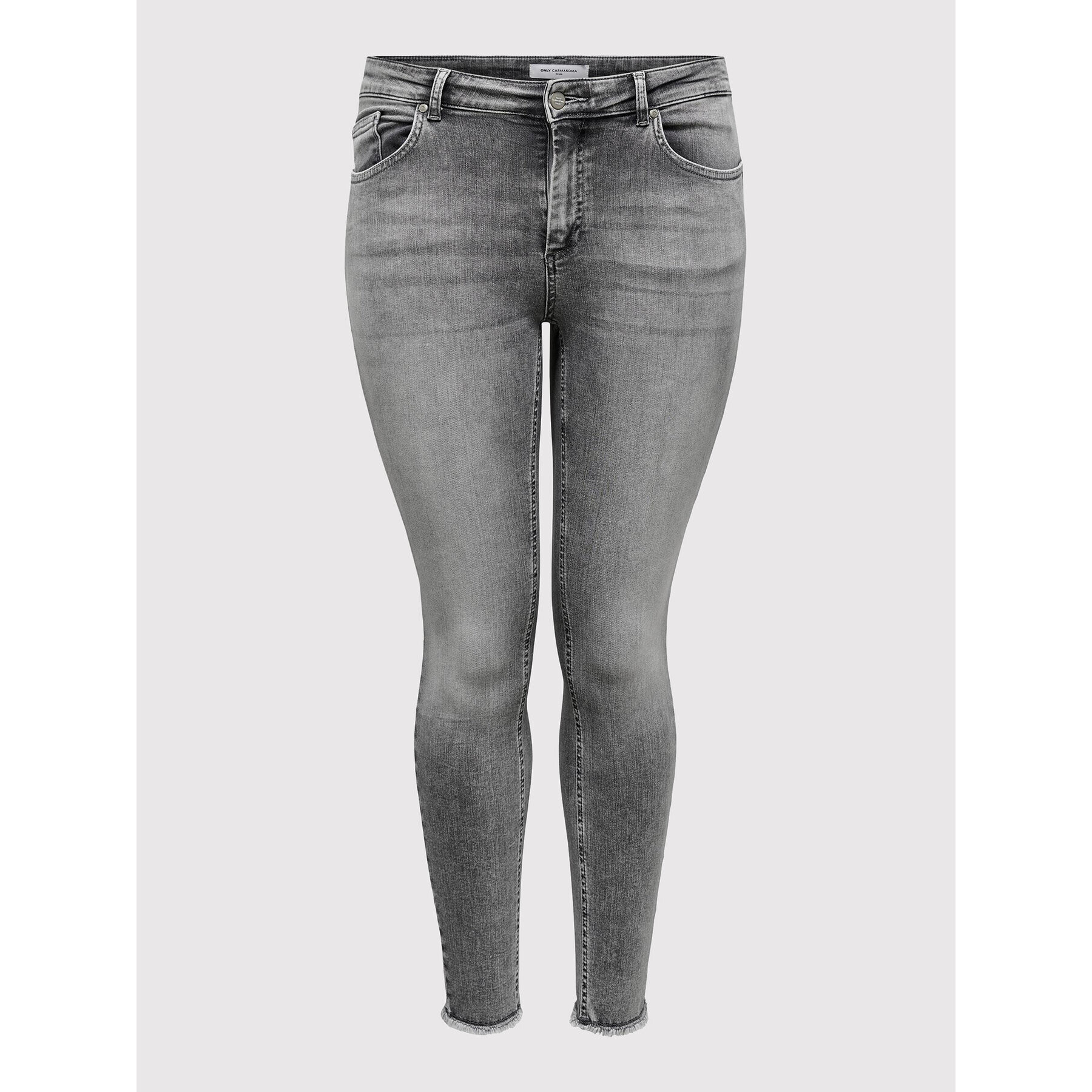 ONLY Carmakoma Jeansy Willy 15212252 Šedá Skinny Fit - Pepit.cz