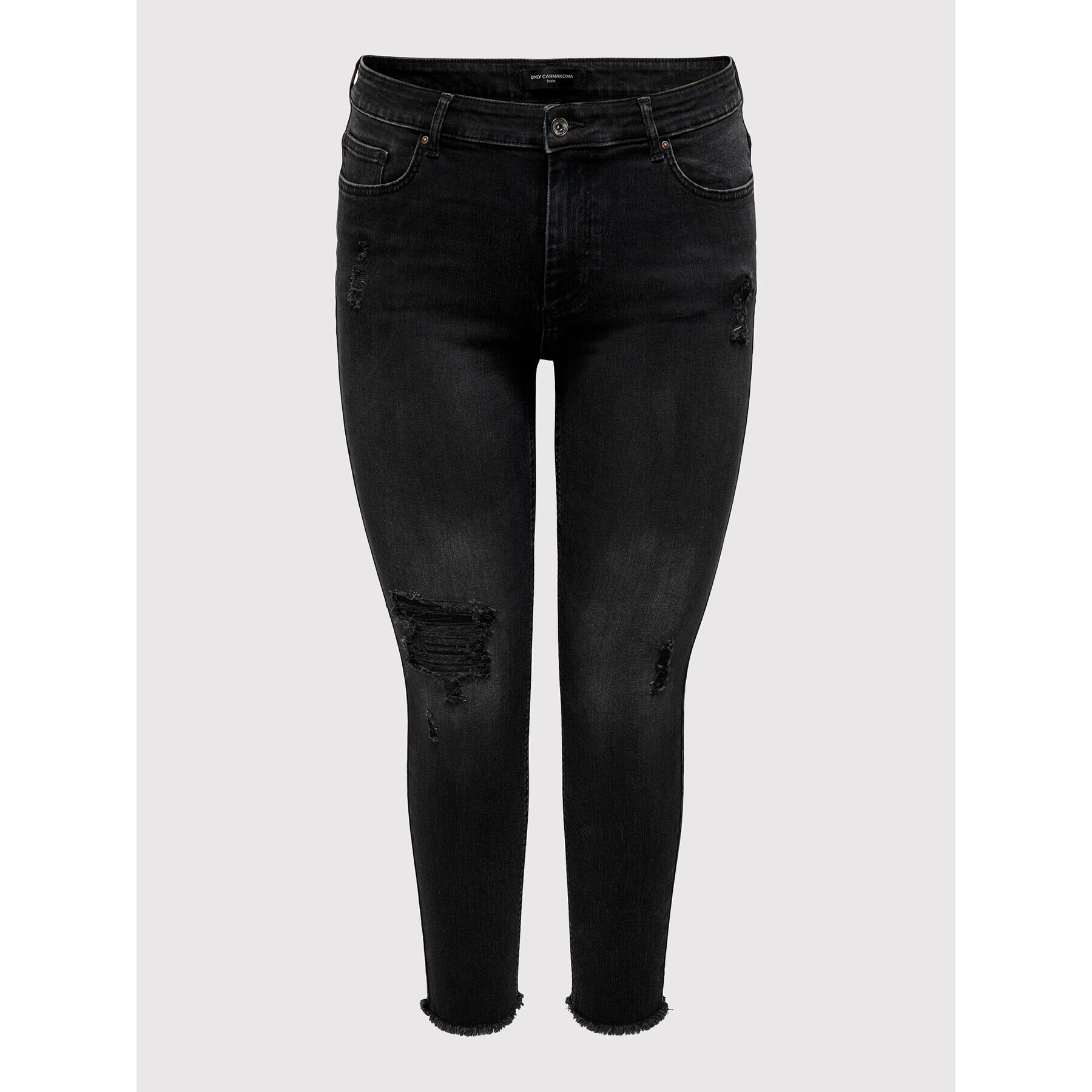 ONLY Carmakoma Jeansy Willy 15259657 Černá Skinny Fit - Pepit.cz