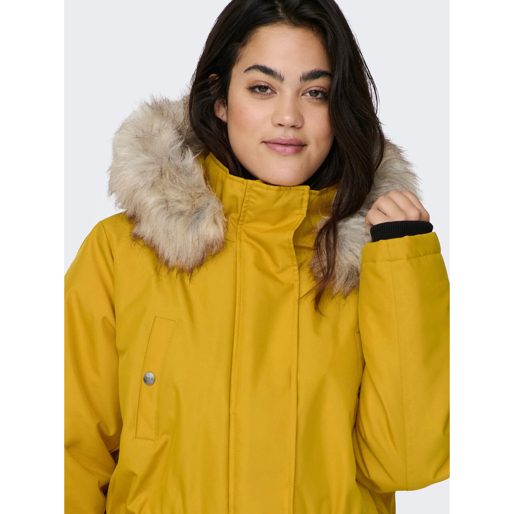 ONLY Carmakoma Parka Irena 15185999 Žlutá Regular Fit - Pepit.cz