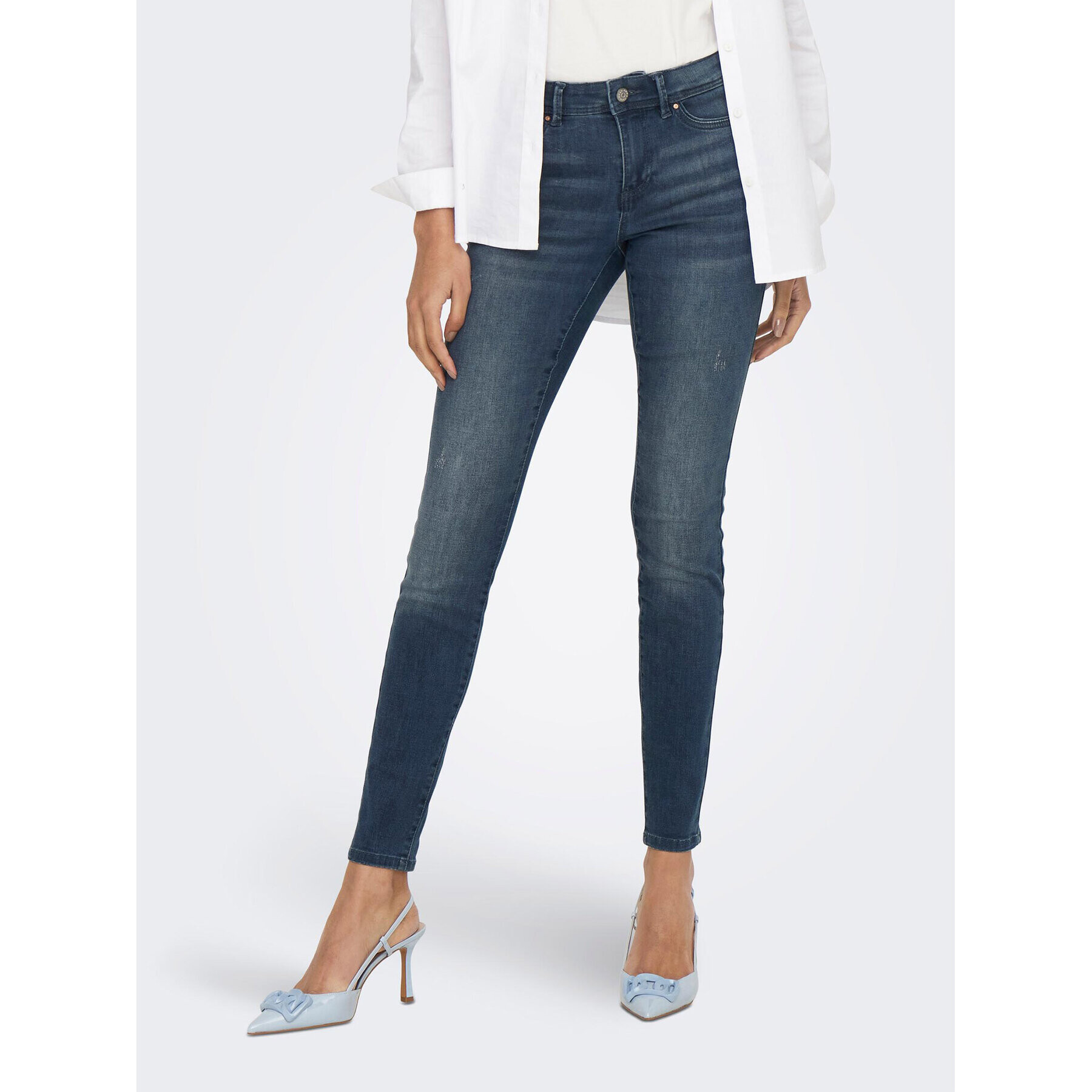 ONLY Jeansy 15233288 Modrá Skinny Fit - Pepit.cz