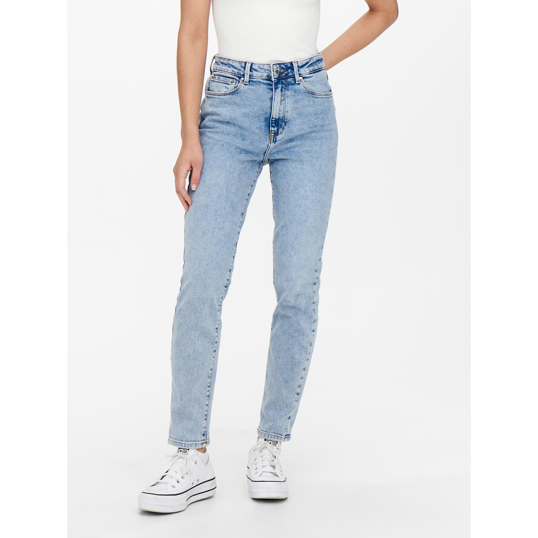 ONLY Jeansy 15248715 Modrá Straight Fit - Pepit.cz