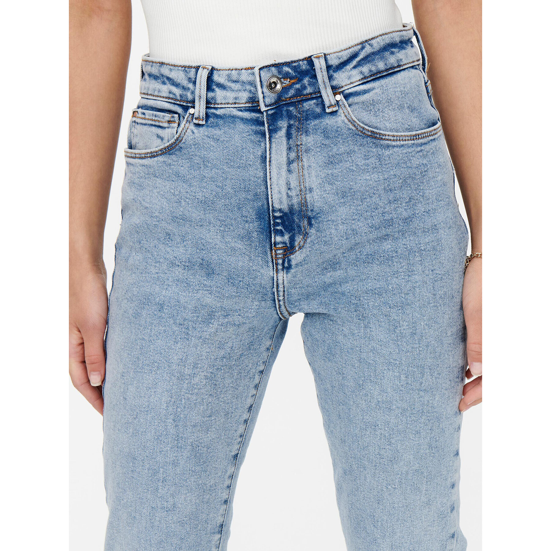 ONLY Jeansy 15248715 Modrá Straight Fit - Pepit.cz