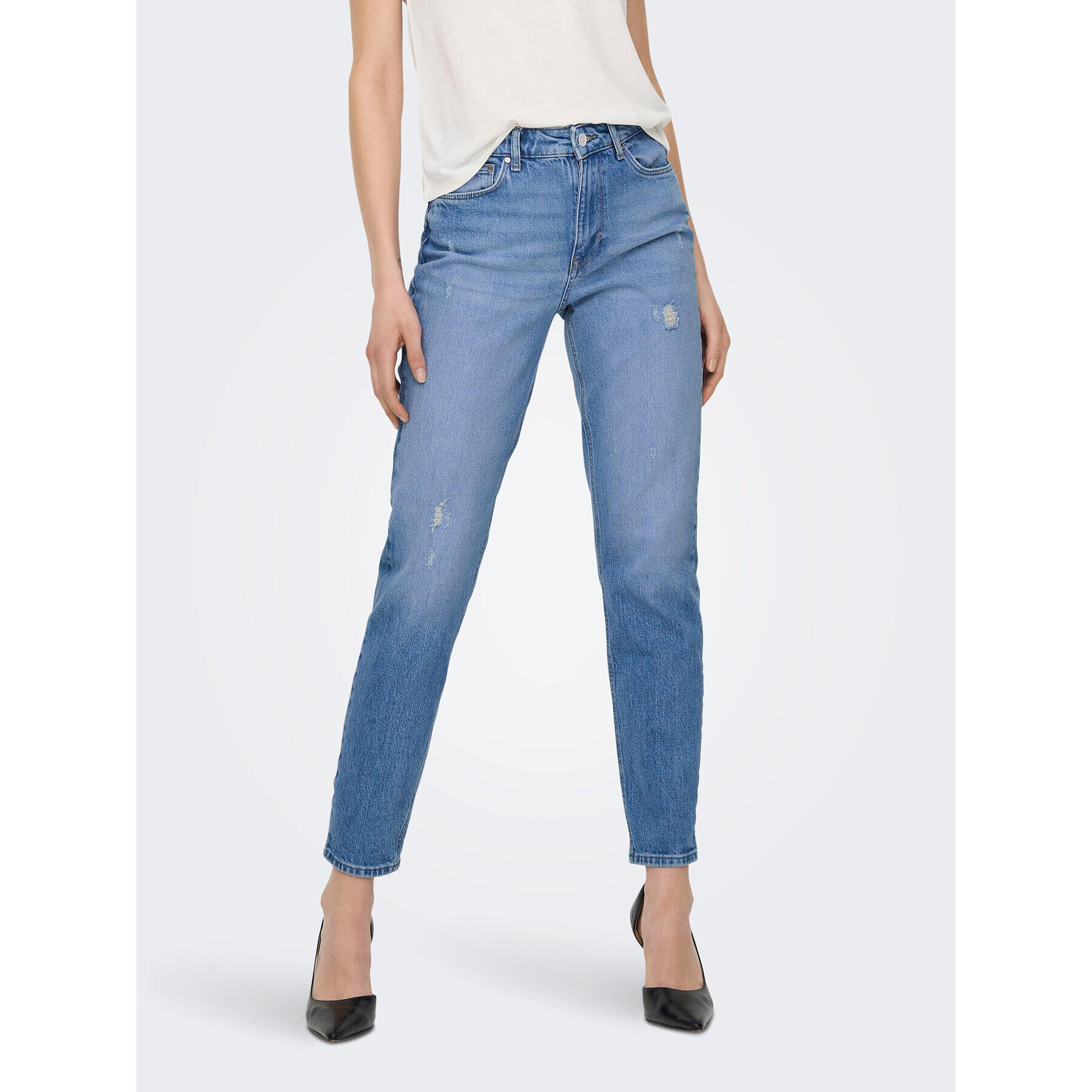 ONLY Jeansy 15249500 Modrá Straight Fit - Pepit.cz