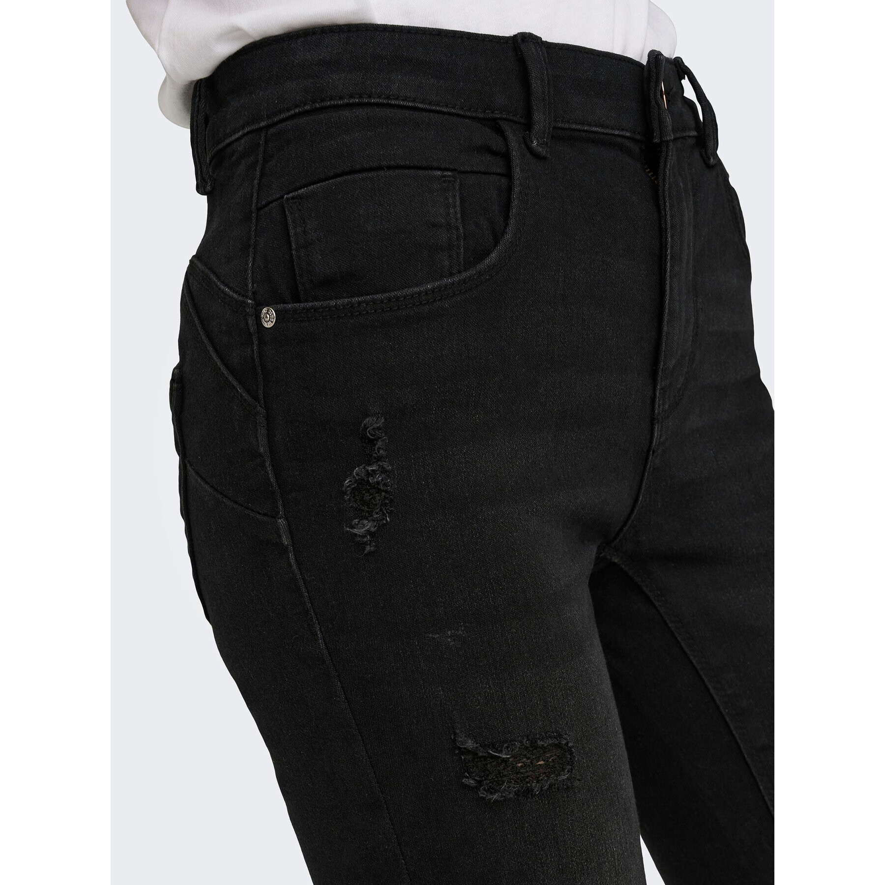 ONLY Jeansy 15259128 Černá Skinny Fit - Pepit.cz