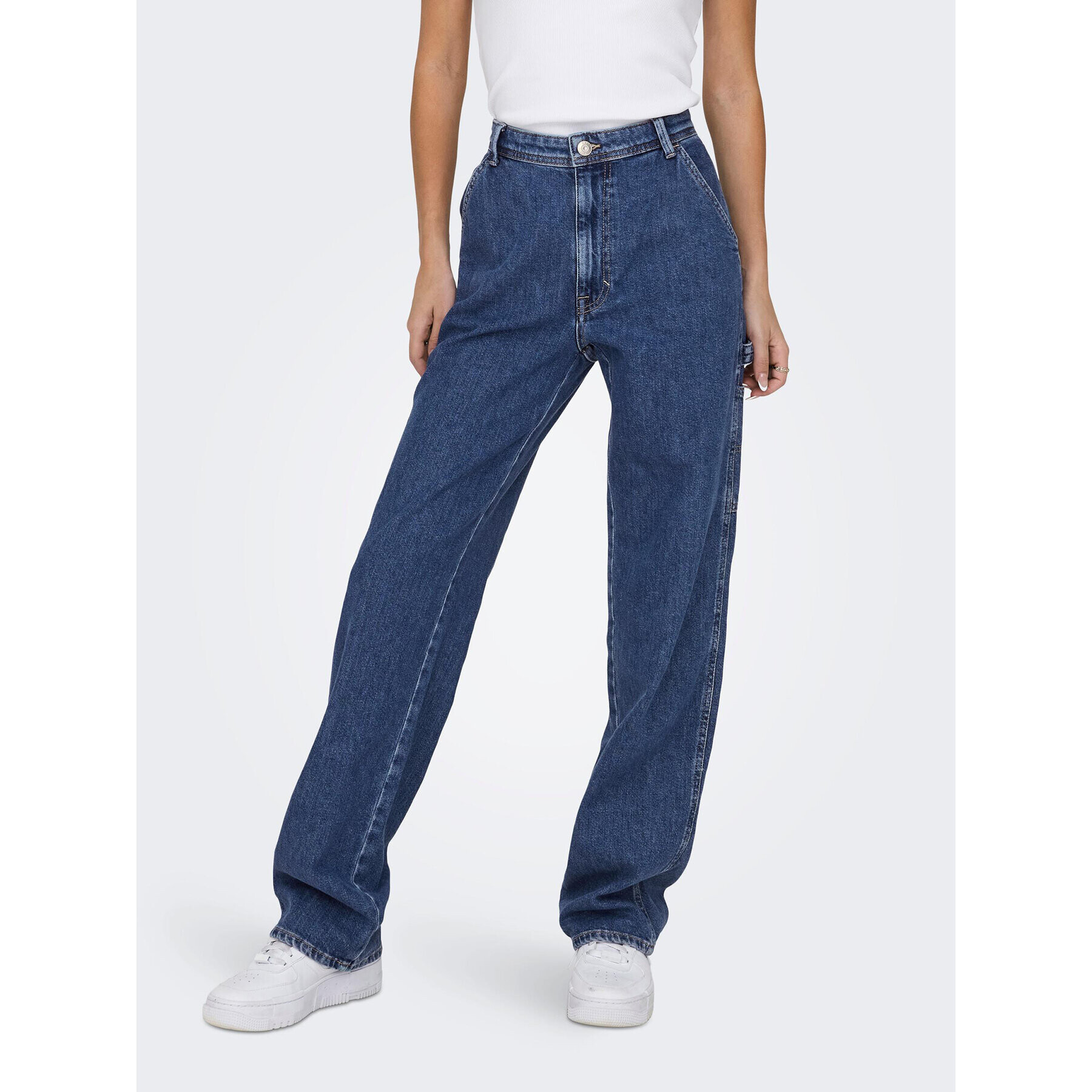 ONLY Jeansy 15271792 Modrá Straight Fit - Pepit.cz