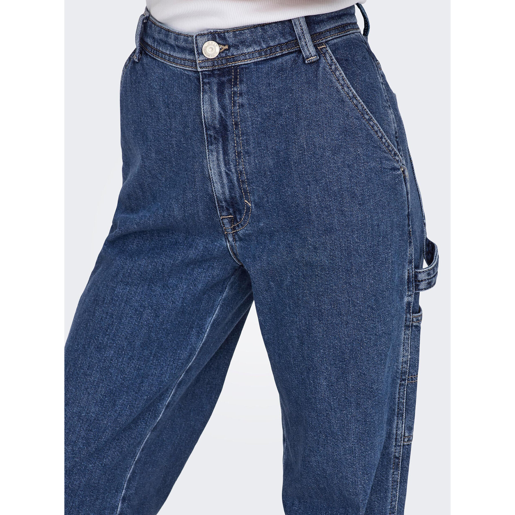 ONLY Jeansy 15271792 Modrá Straight Fit - Pepit.cz