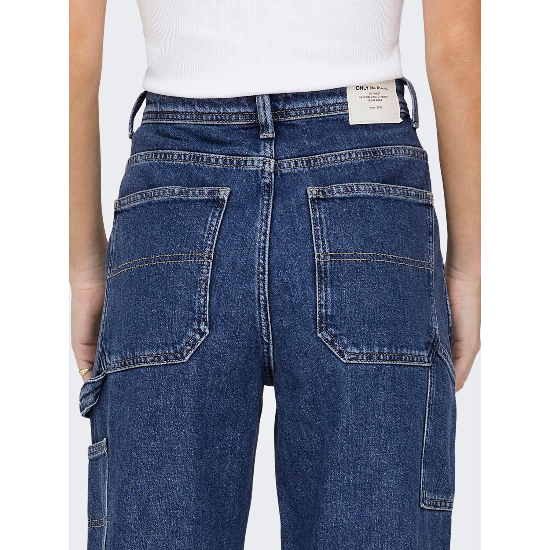 ONLY Jeansy 15271792 Modrá Straight Fit - Pepit.cz