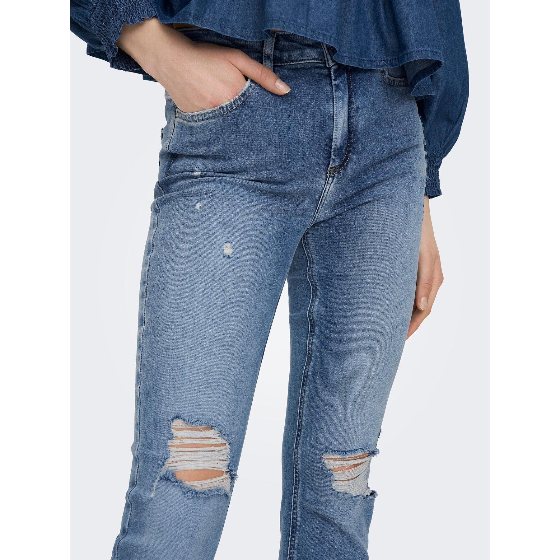 ONLY Jeansy 15282429 Modrá Flared Fit - Pepit.cz