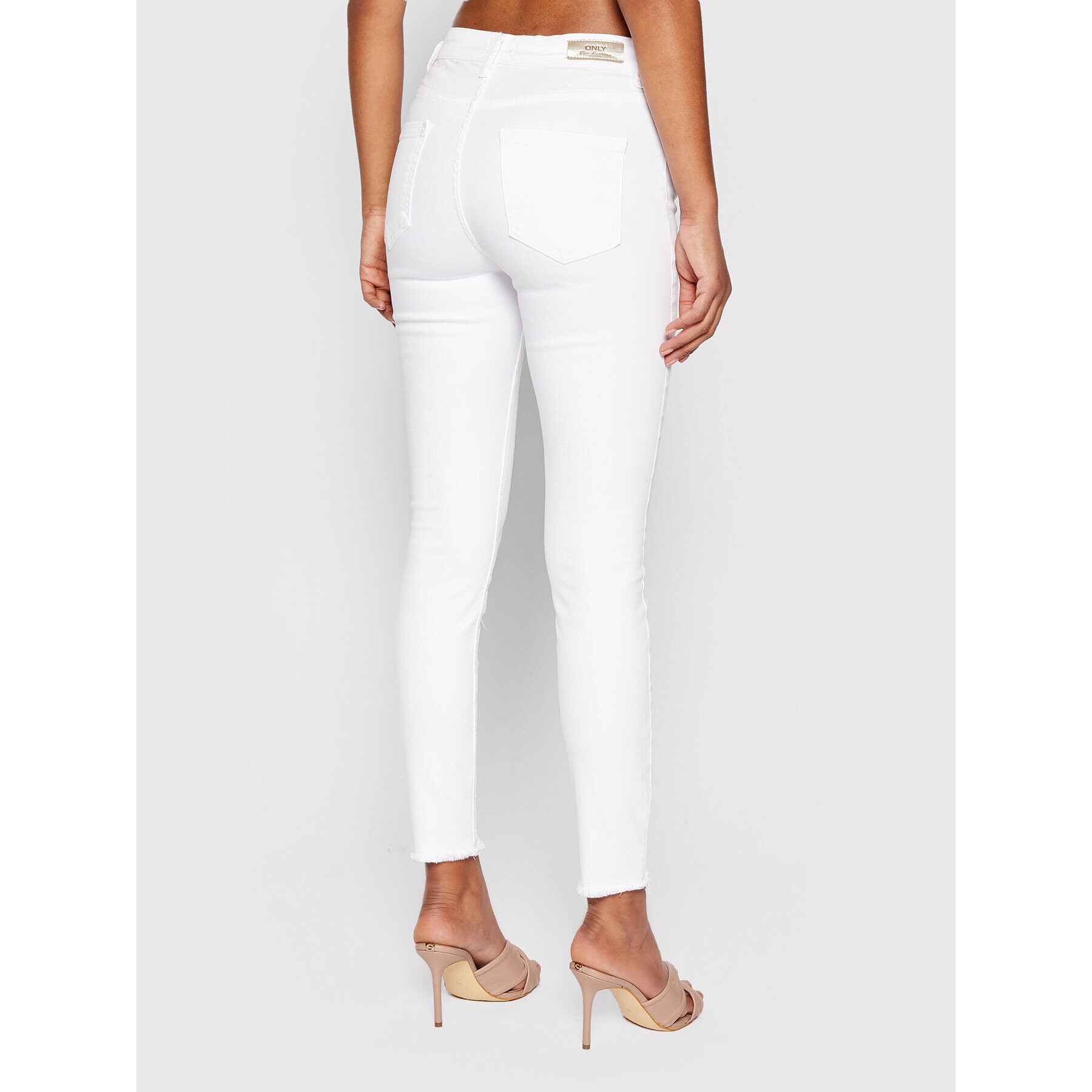 ONLY Jeansy Blush 15155438 Bílá Skinny Fit - Pepit.cz