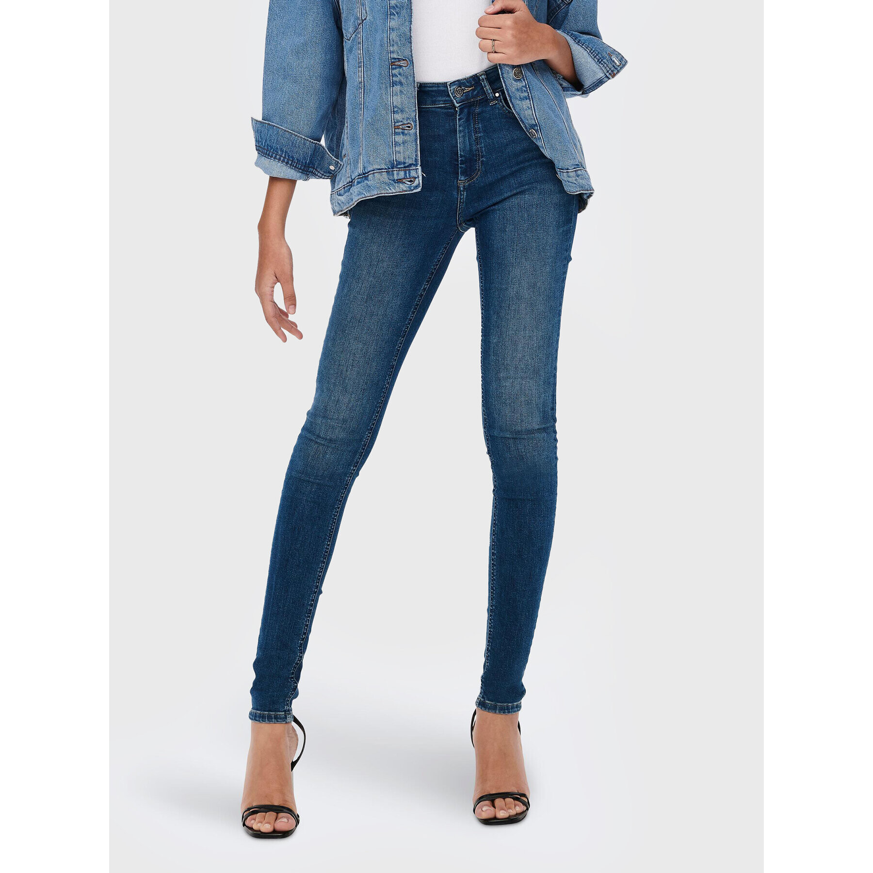 ONLY Jeansy Blush 15260848 Modrá Skinny Fit - Pepit.cz