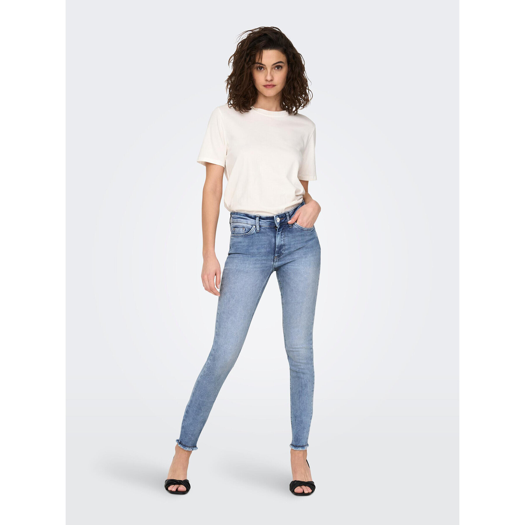 ONLY Jeansy Blush 15263454 Modrá Skinny Fit - Pepit.cz