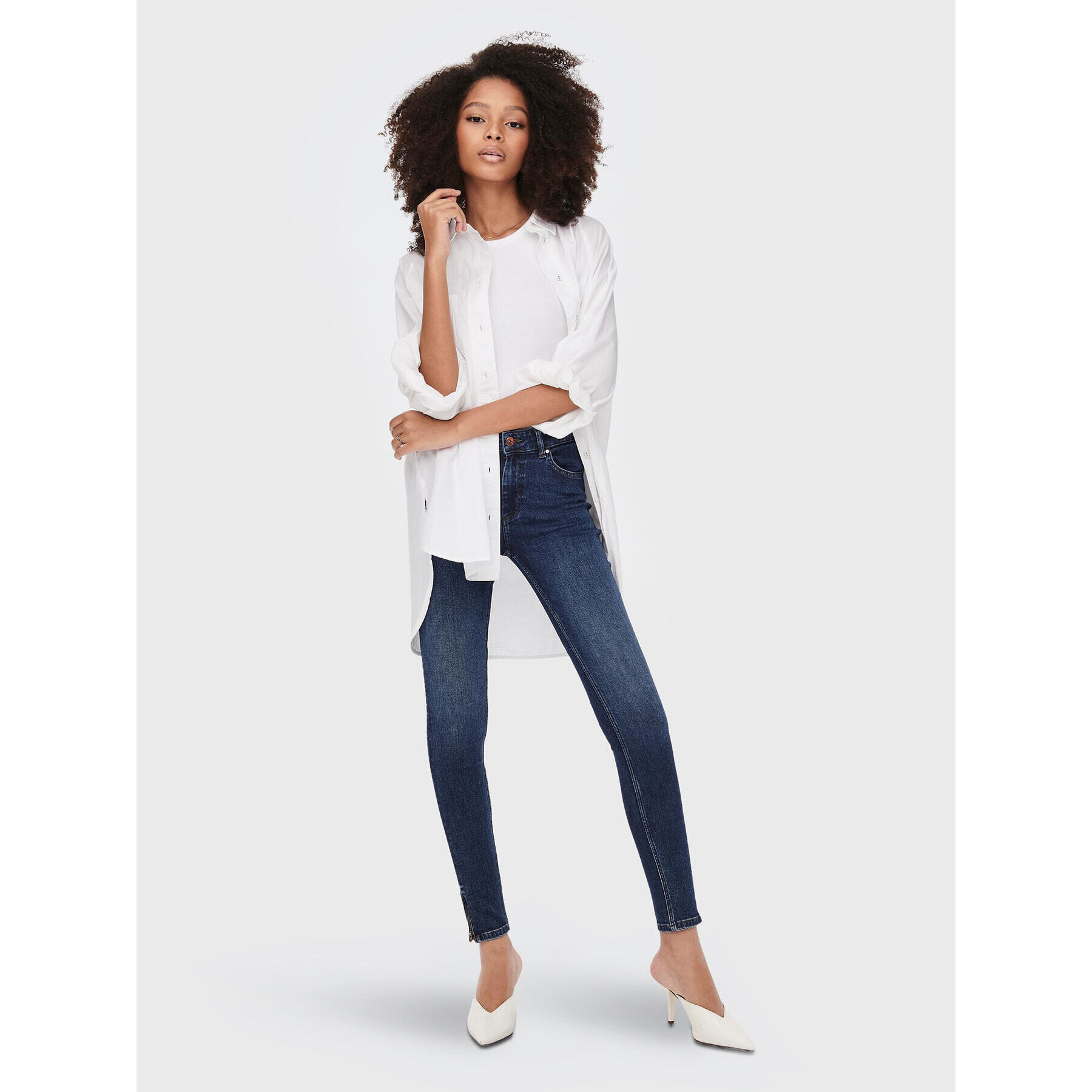 ONLY Jeansy Blush 15277811 Modrá Skinny Fit - Pepit.cz