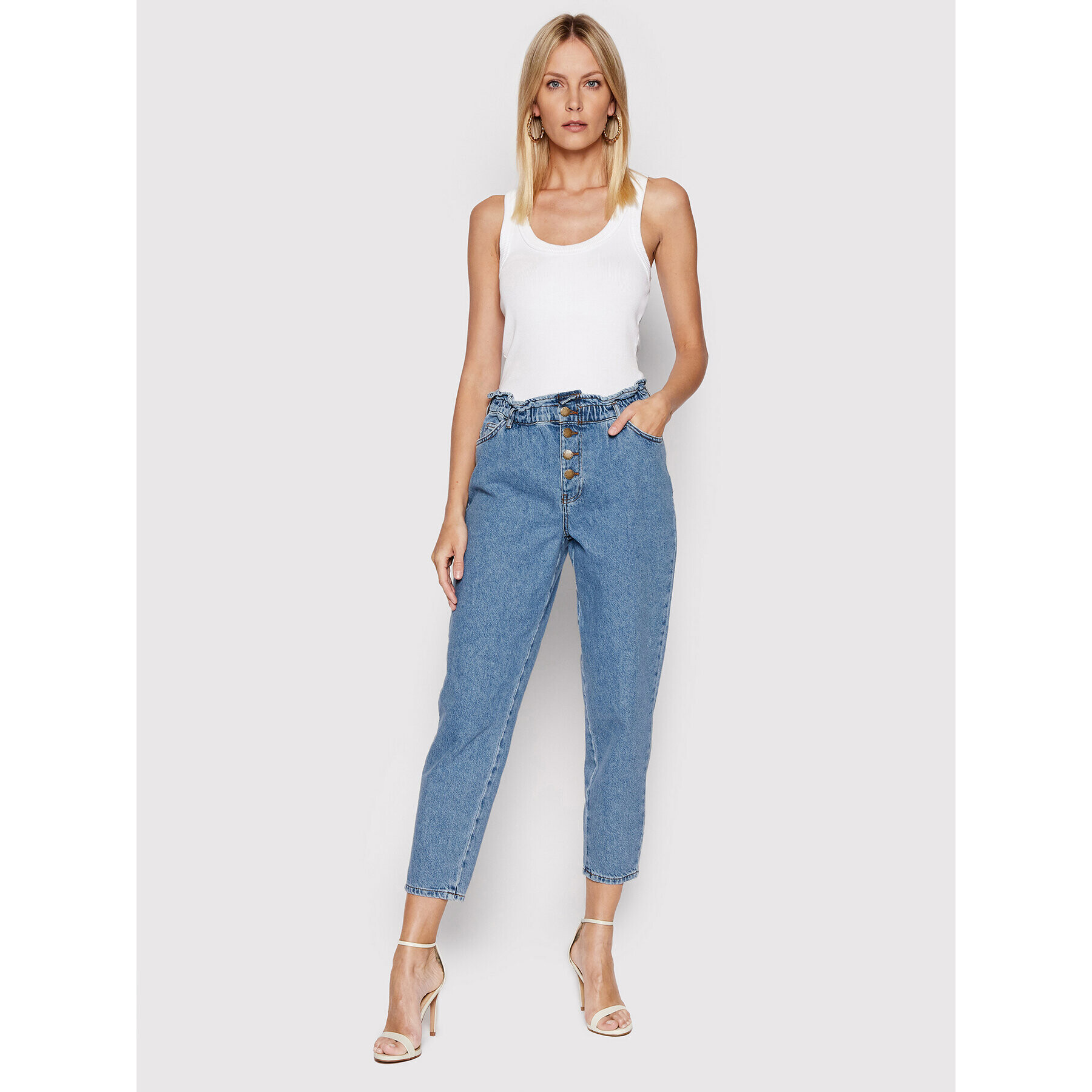 ONLY Jeansy Cuba 15231087 Modrá Slouchy Fit - Pepit.cz