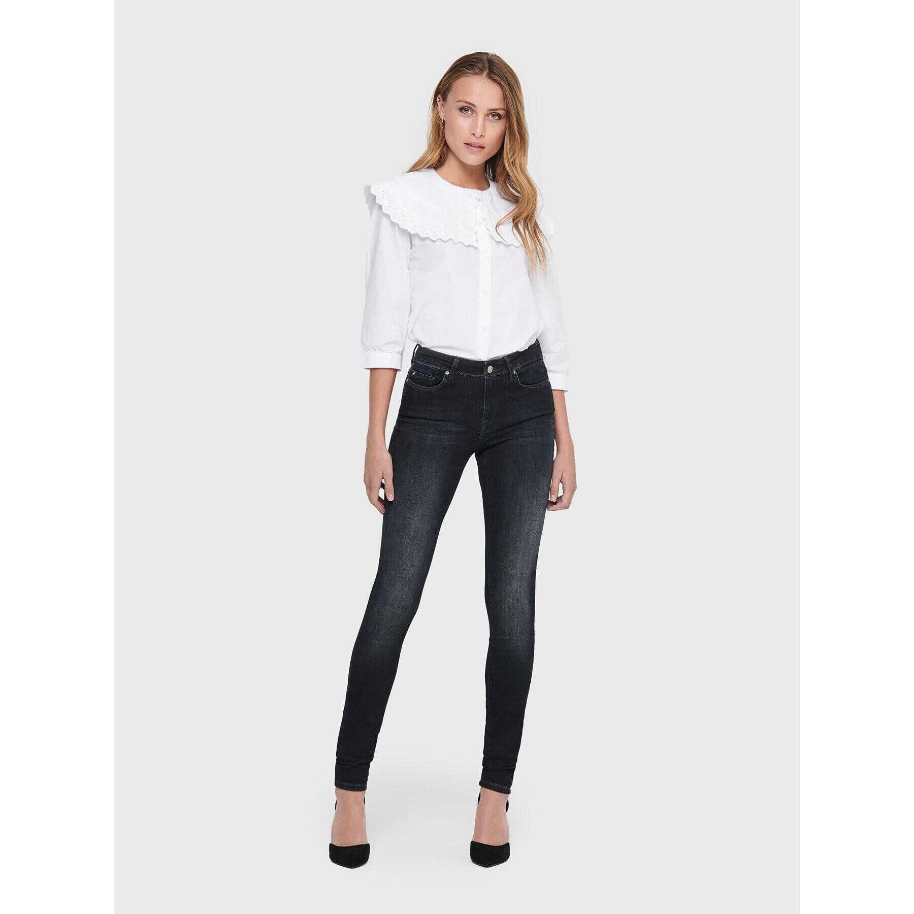 ONLY Jeansy Shape 15209614 Tmavomodrá Skinny Fit - Pepit.cz