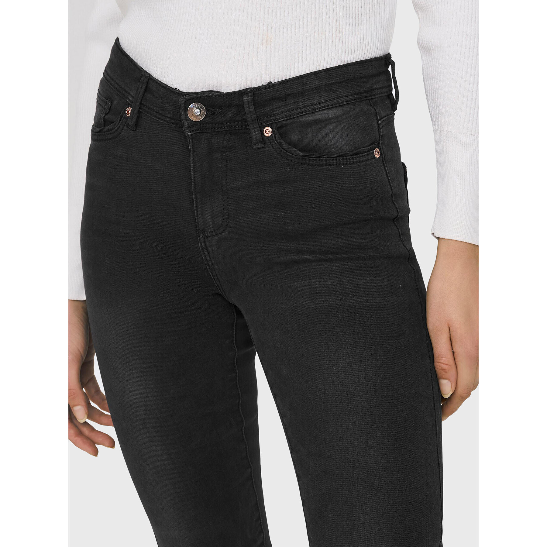 ONLY Jeansy Wauw 15230459 Černá Skinny Fit - Pepit.cz