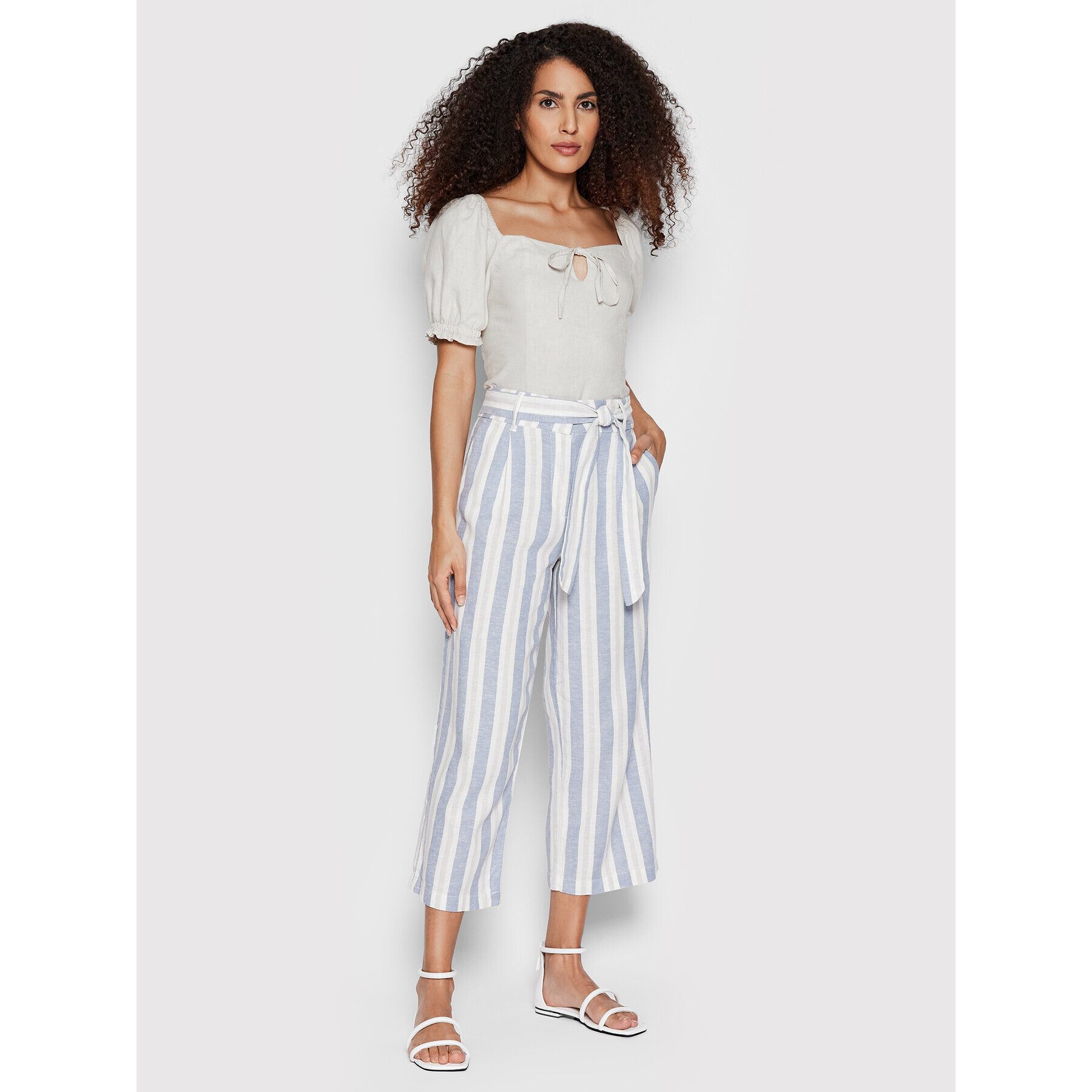 ONLY Kalhoty culottes Caro 15255128 Modrá Relaxed Fit - Pepit.cz