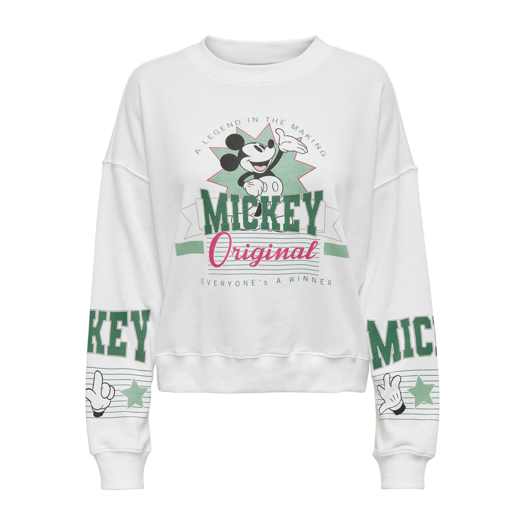 ONLY Mikina Mickey Mouse 15272197 Bordó Regular Fit - Pepit.cz