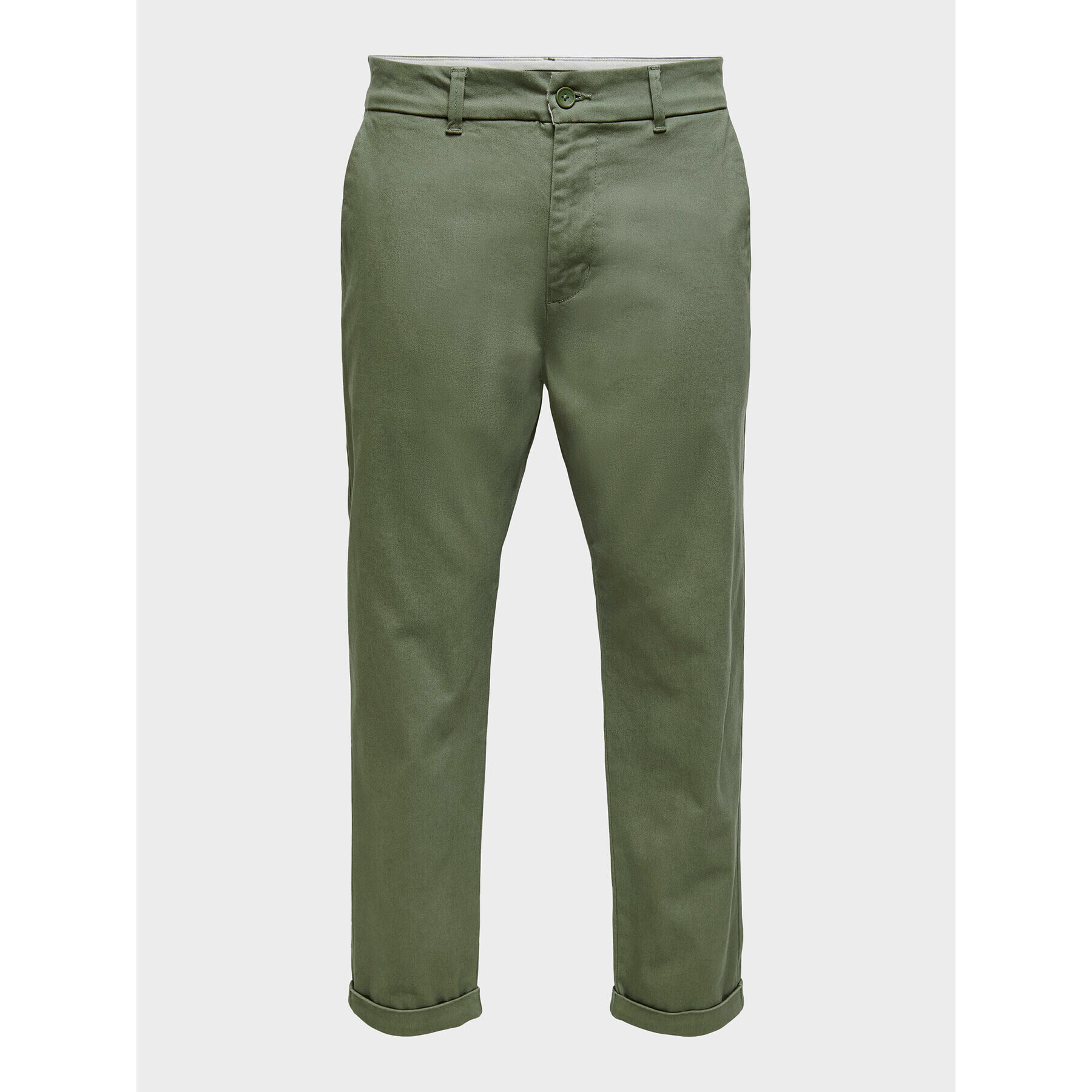 Only & Sons Chino kalhoty Kent 22020400 Zelená Regular Fit - Pepit.cz