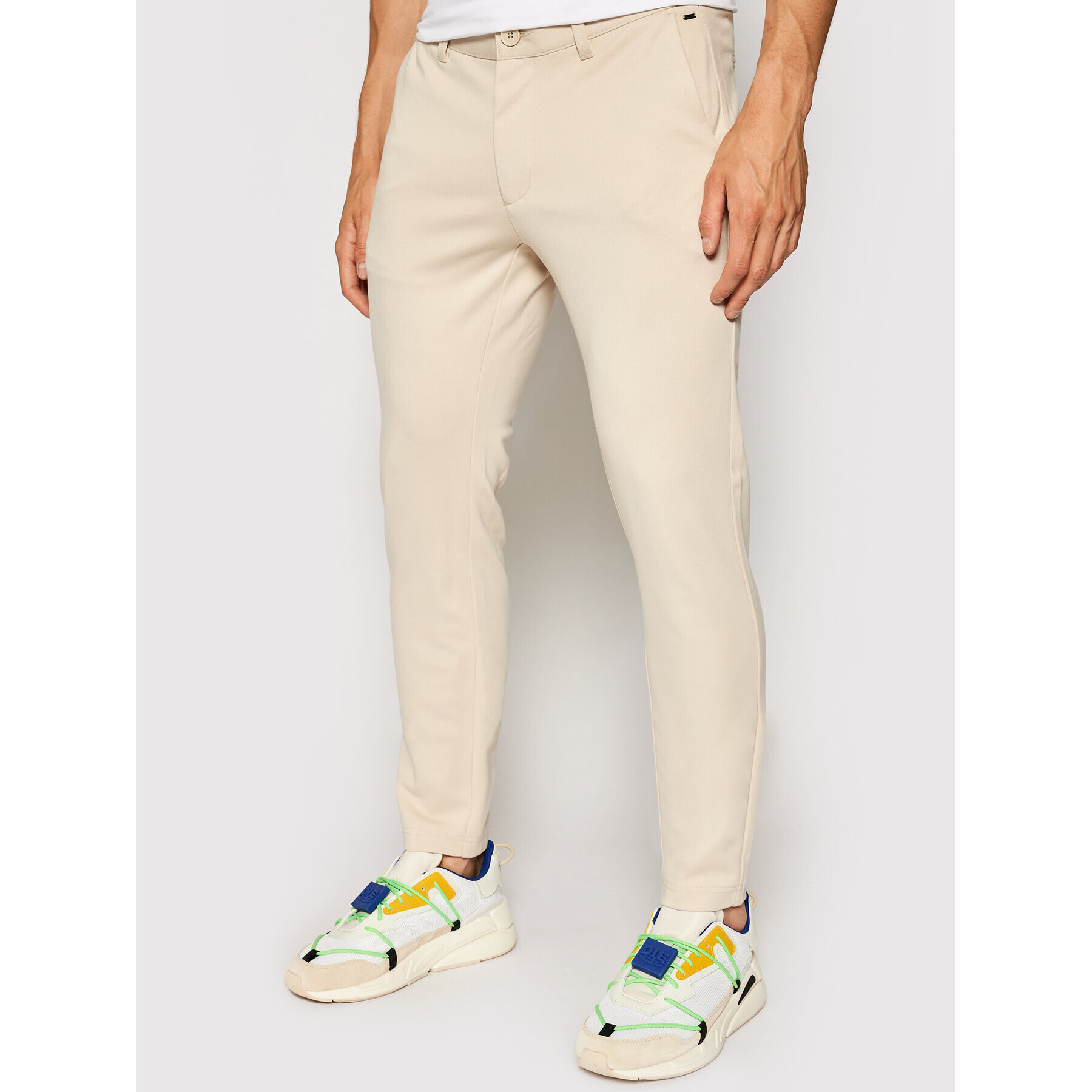 Only & Sons Chino kalhoty Mark 22010209 Béžová Slim Tapered Fit - Pepit.cz