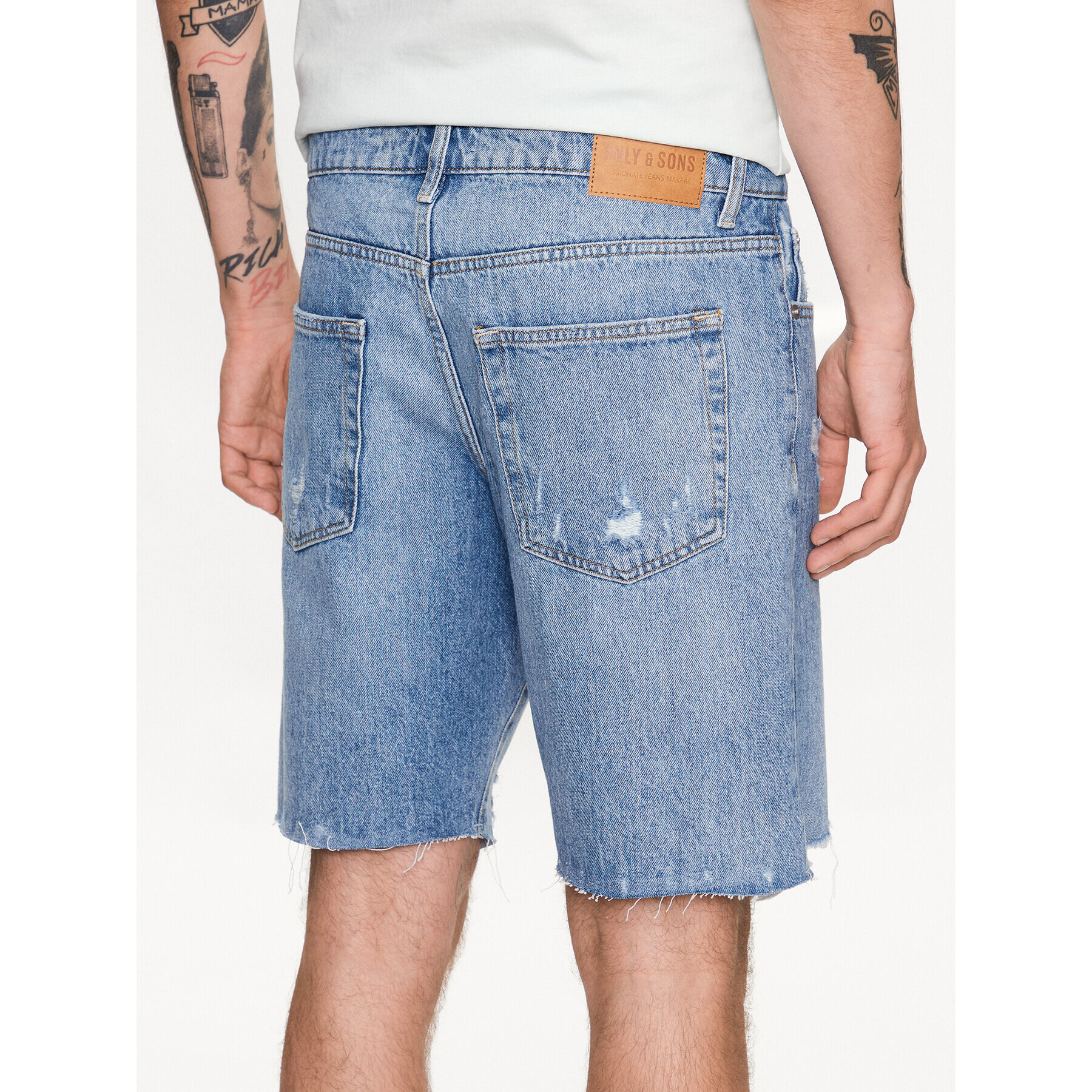 Only & Sons Džínové šortky 22024981 Modrá Loose Fit - Pepit.cz