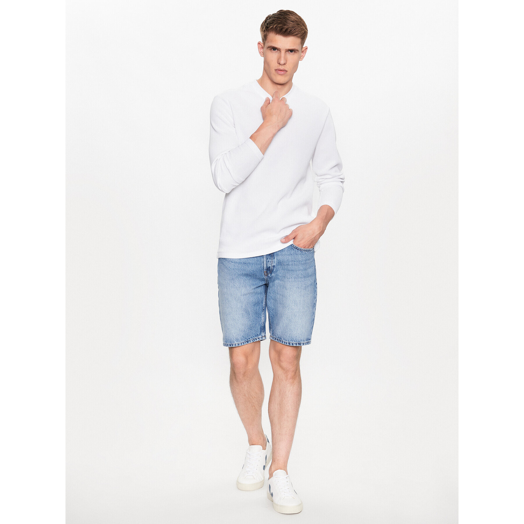 Only & Sons Džínové šortky 22026092 Modrá Straight Fit - Pepit.cz