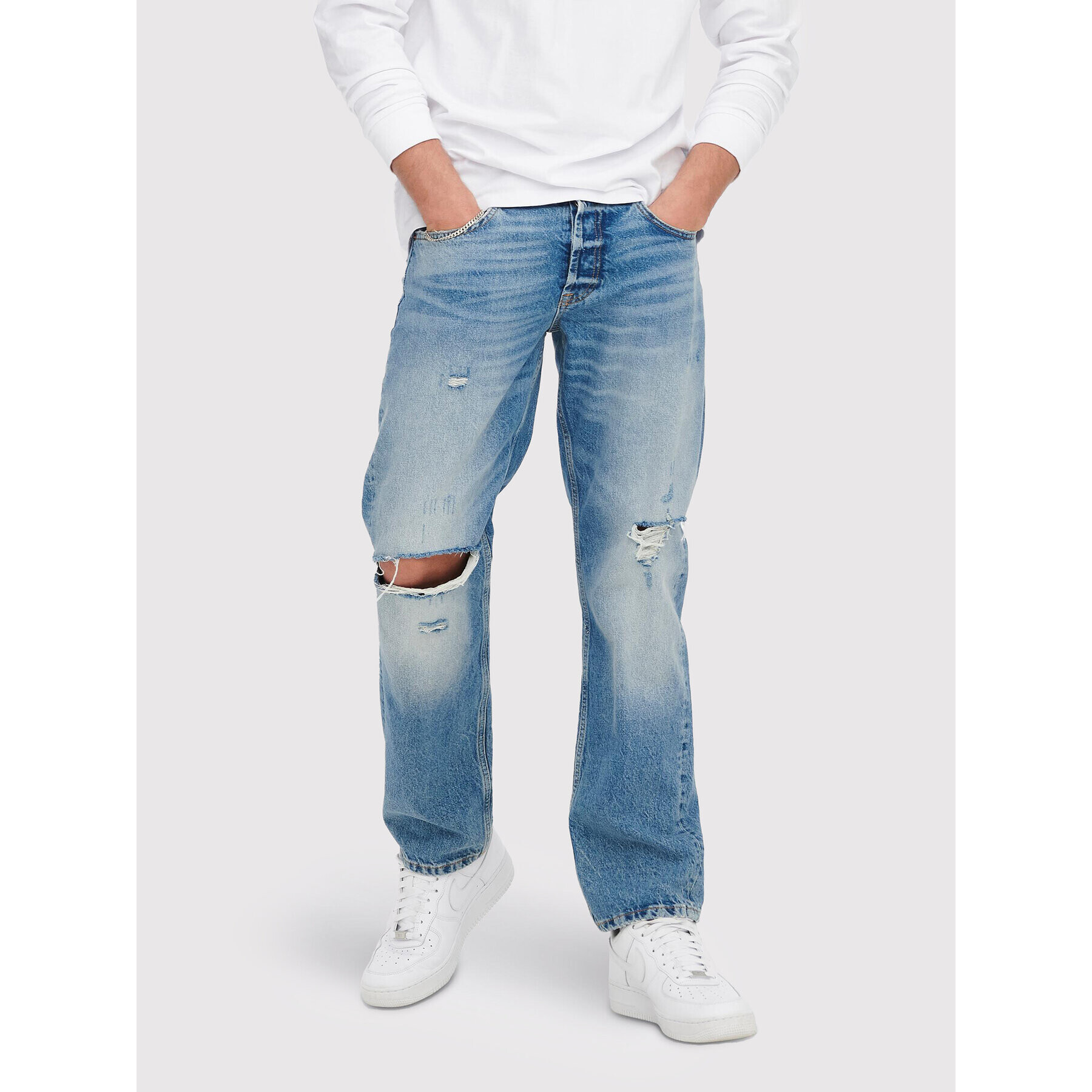 Only & Sons Jeansy Edge 22024067 Modrá Loose Fit - Pepit.cz