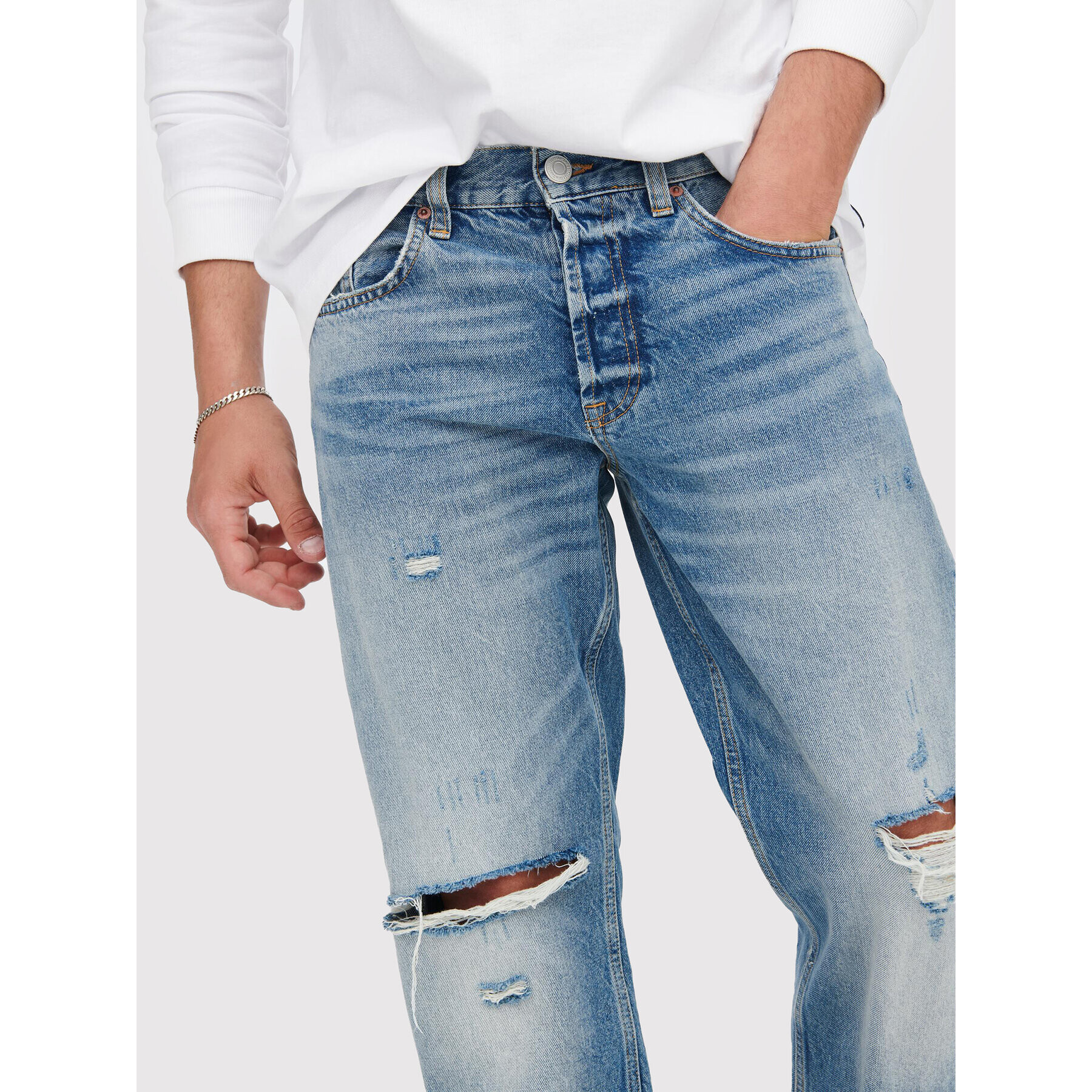 Only & Sons Jeansy Edge 22024067 Modrá Loose Fit - Pepit.cz