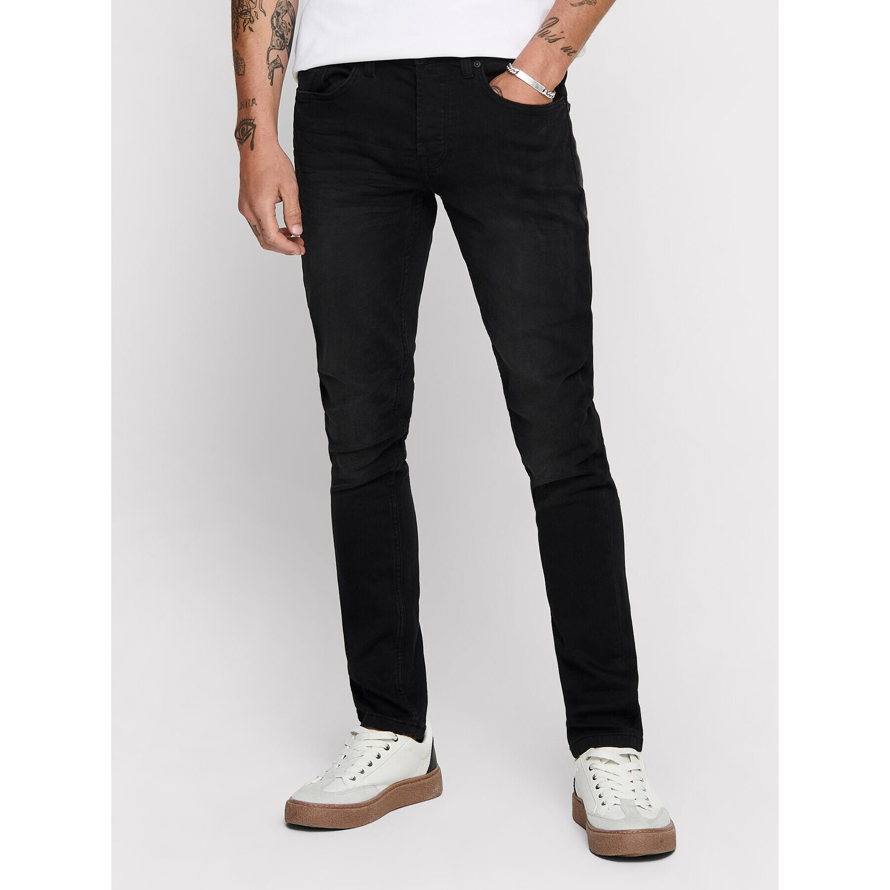 Only & Sons Jeansy Loom 22007451 Černá Slim Fit - Pepit.cz