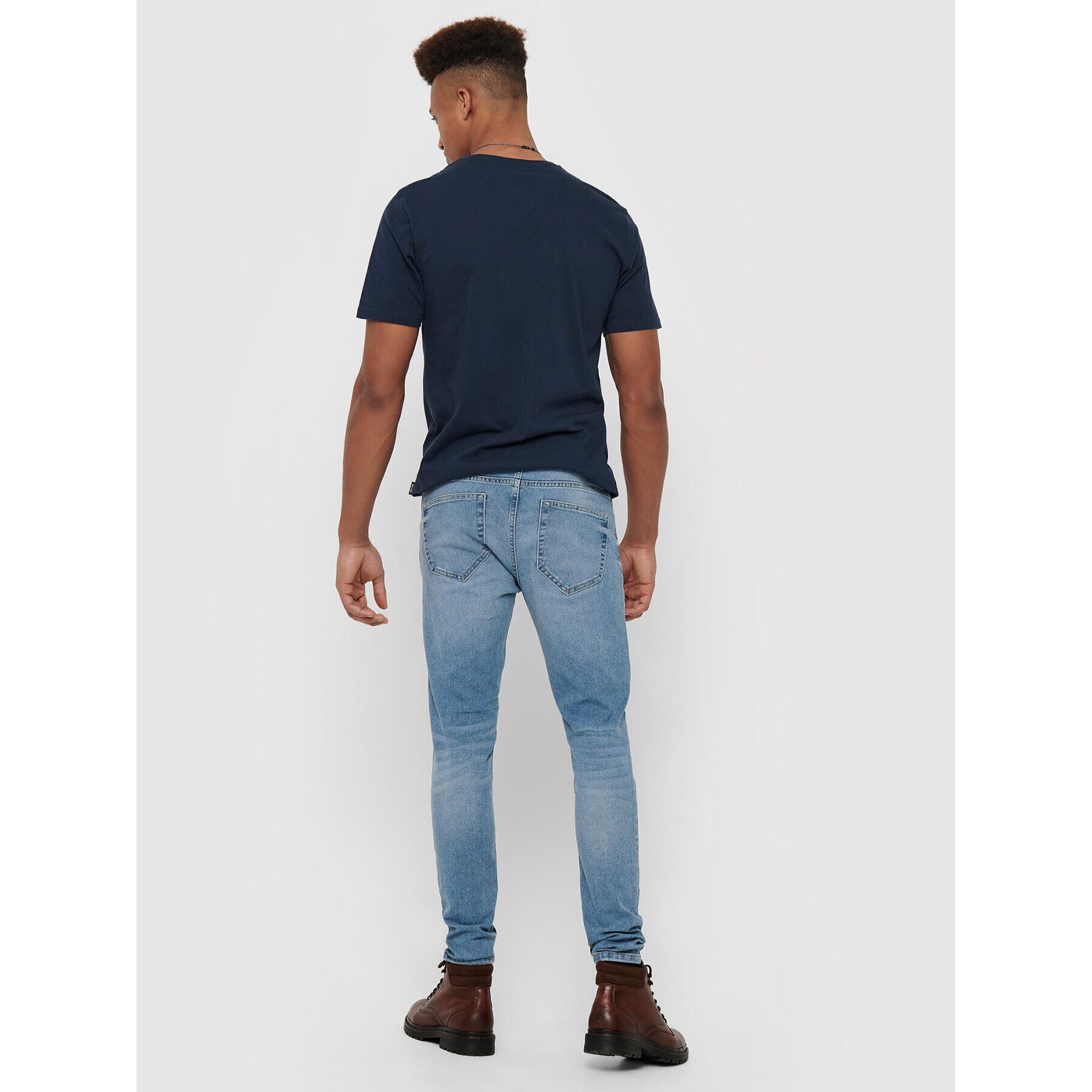 Only & Sons Jeansy Warp 22015149 Modrá Skinny Fit - Pepit.cz