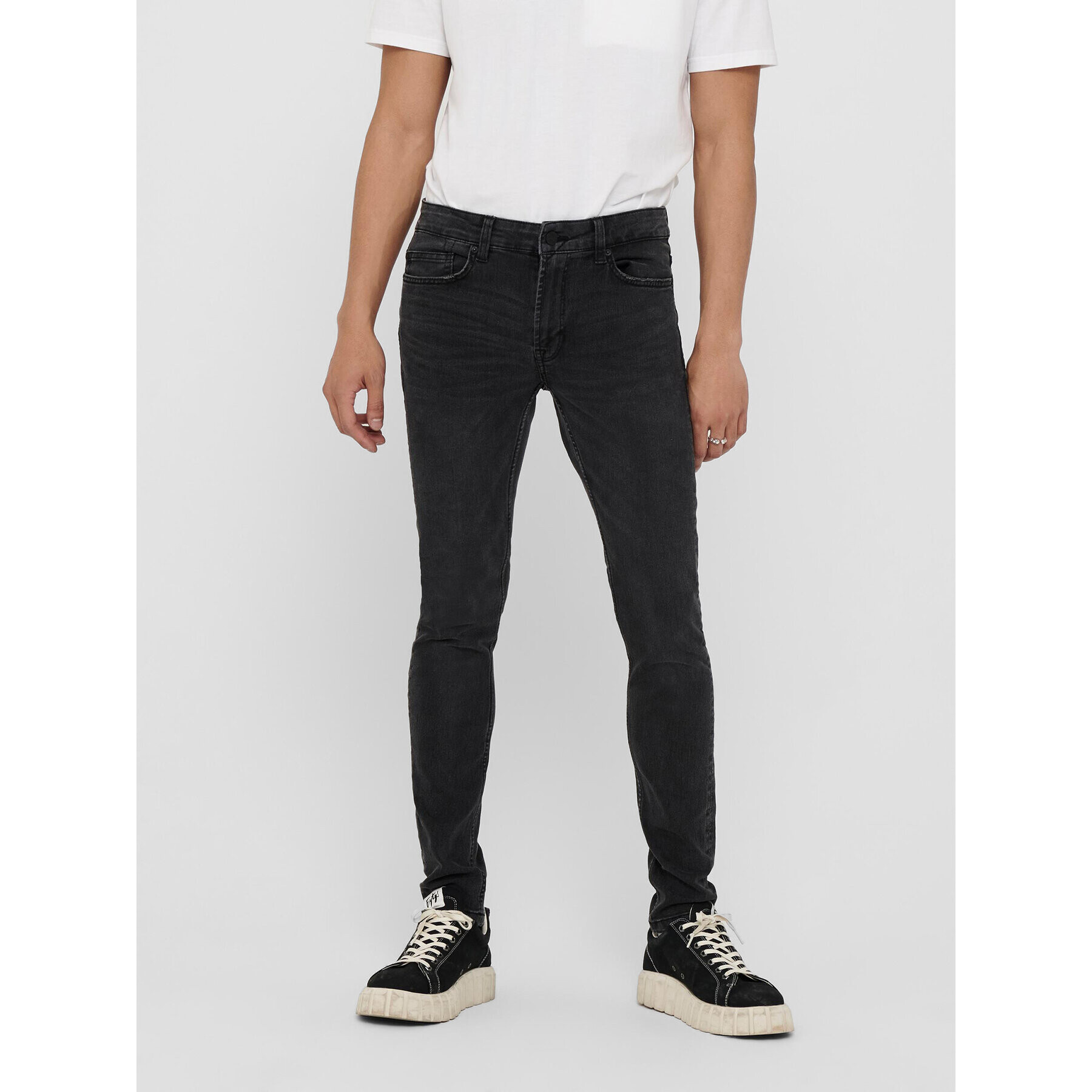 Only & Sons Jeansy Warp 22018260 Šedá Skinny Fit - Pepit.cz