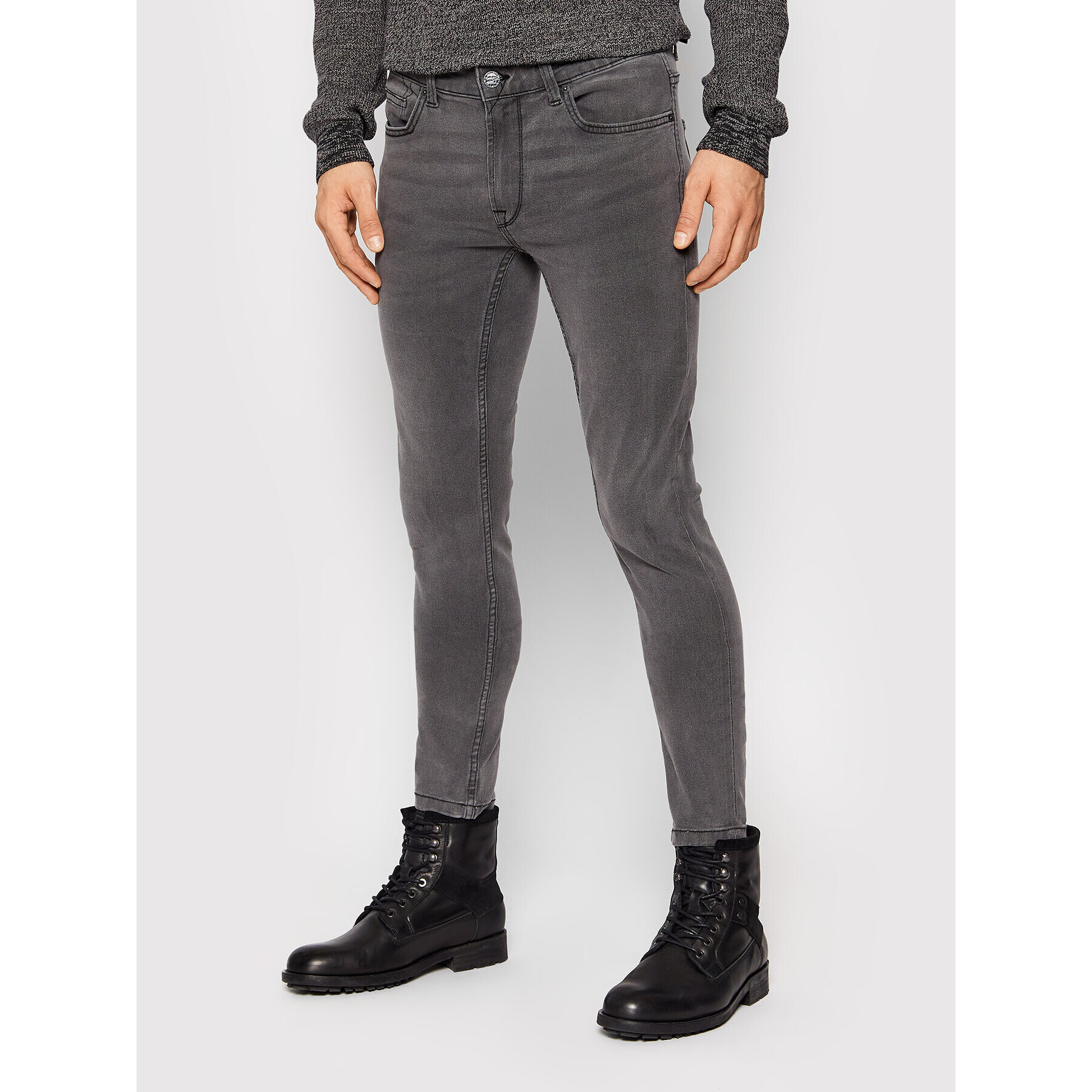 Only & Sons Jeansy Warp 22020749 Šedá Skinny Fit - Pepit.cz