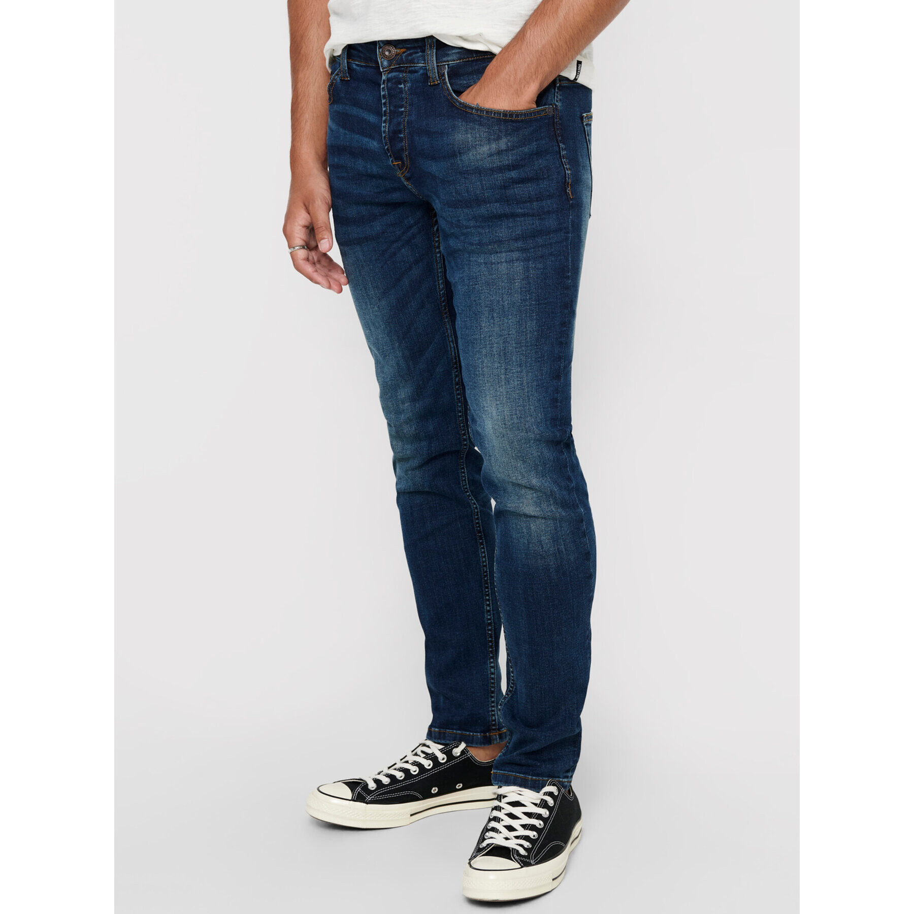 Only & Sons Jeansy Weft 22005076 Tmavomodrá Regular Fit - Pepit.cz