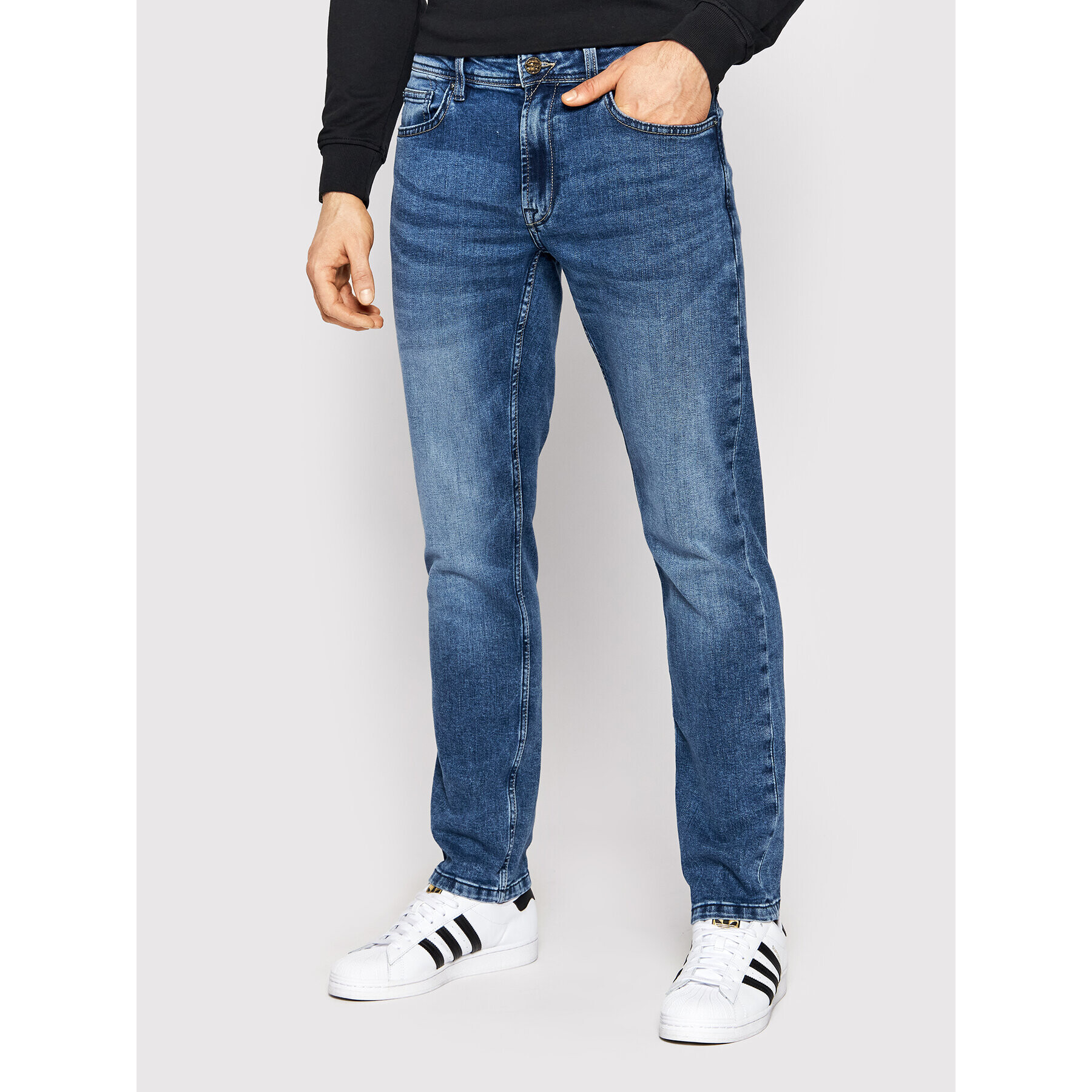 Only & Sons Jeansy Weft 22021886 Tmavomodrá Regular Fit - Pepit.cz