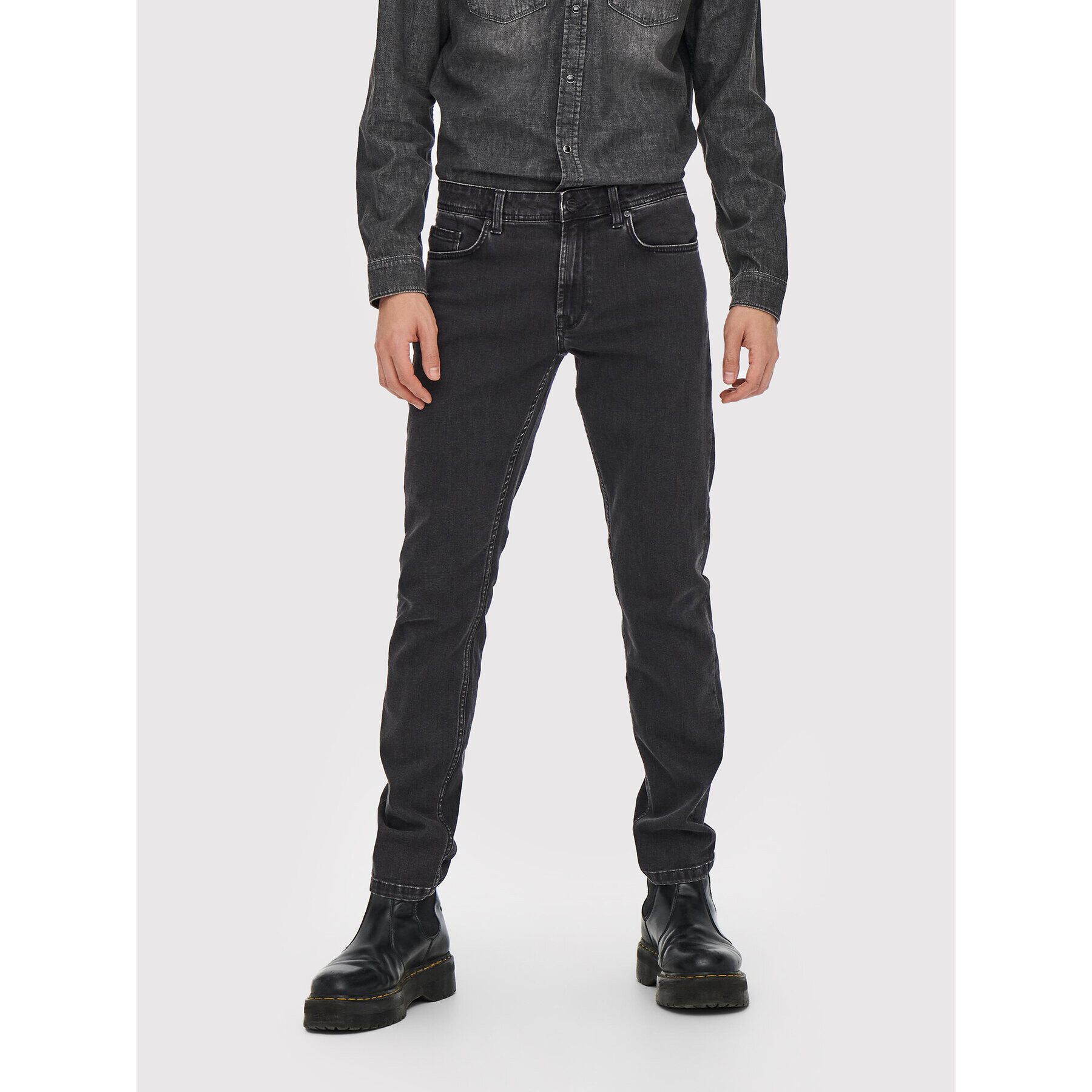 Only & Sons Jeansy Weft 22021889 Černá Regular Fit - Pepit.cz