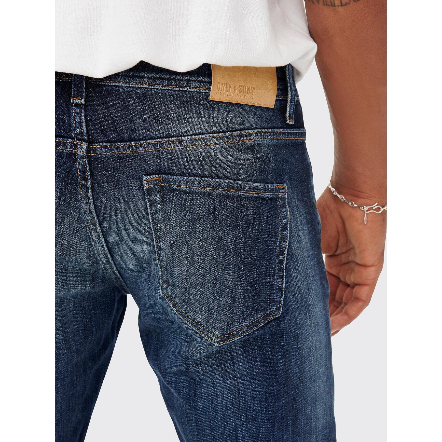 Only & Sons Jeansy Weft 22023251 Tmavomodrá Regular Fit - Pepit.cz