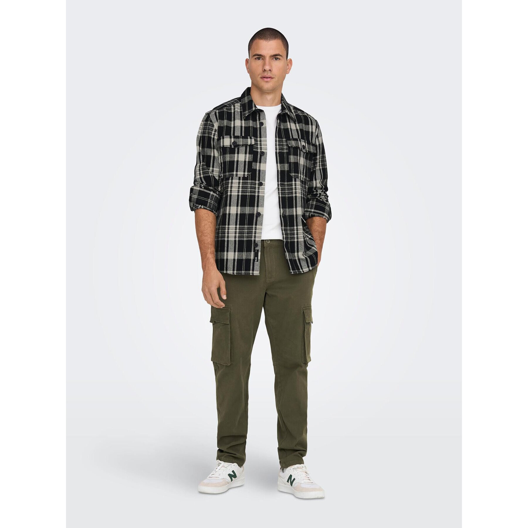 Only & Sons Košile 22024699 Černá Loose Fit - Pepit.cz