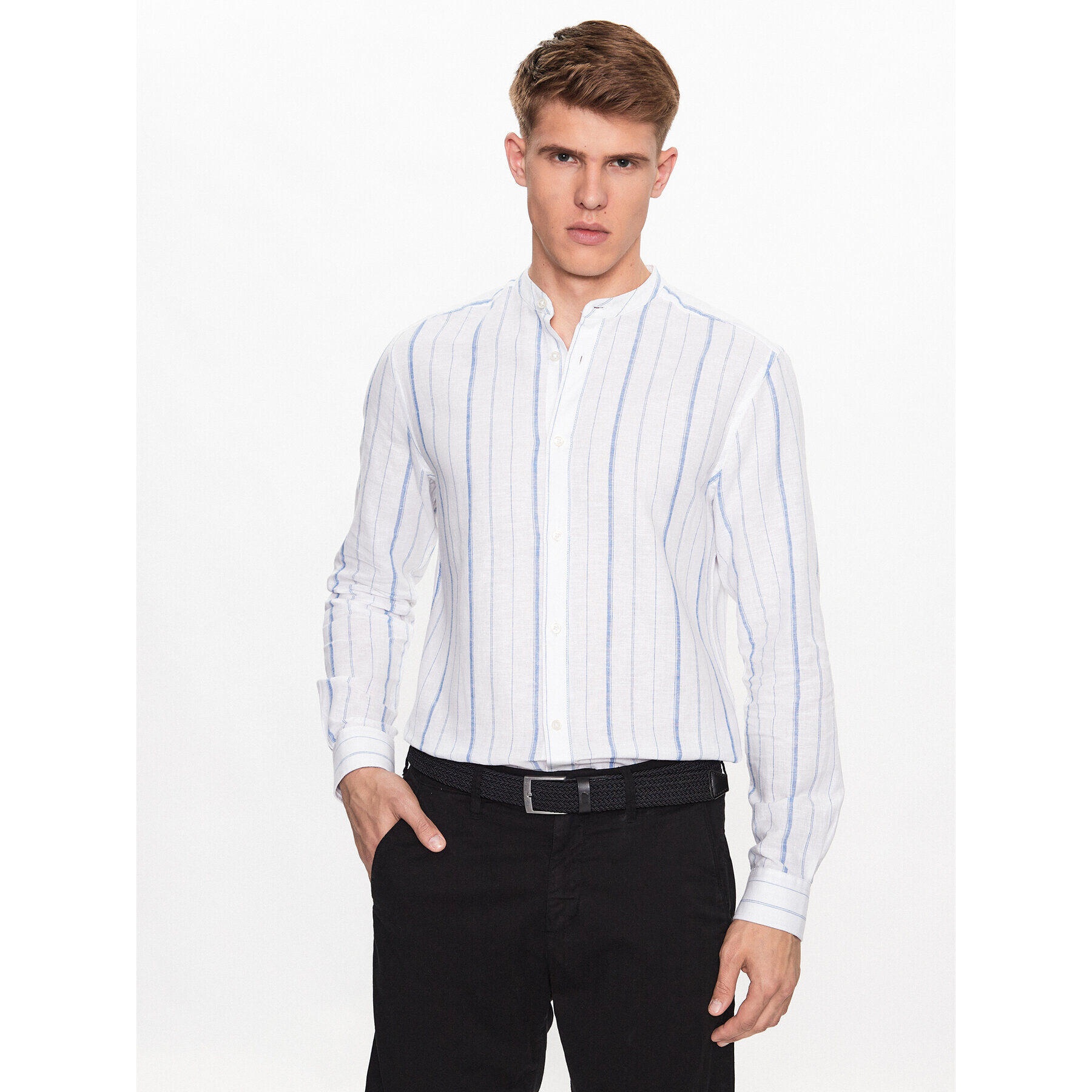 Only & Sons Košile 22025122 Bílá Slim Fit - Pepit.cz